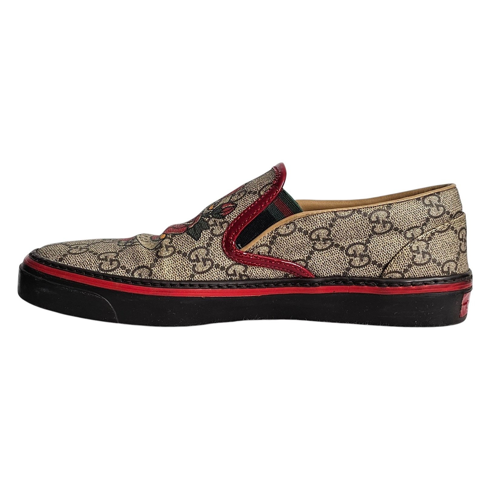 Gucci Gucci GG Supreme coated canvas slip-on loafers Size US 6 / IT 36 - 9 Thumbnail