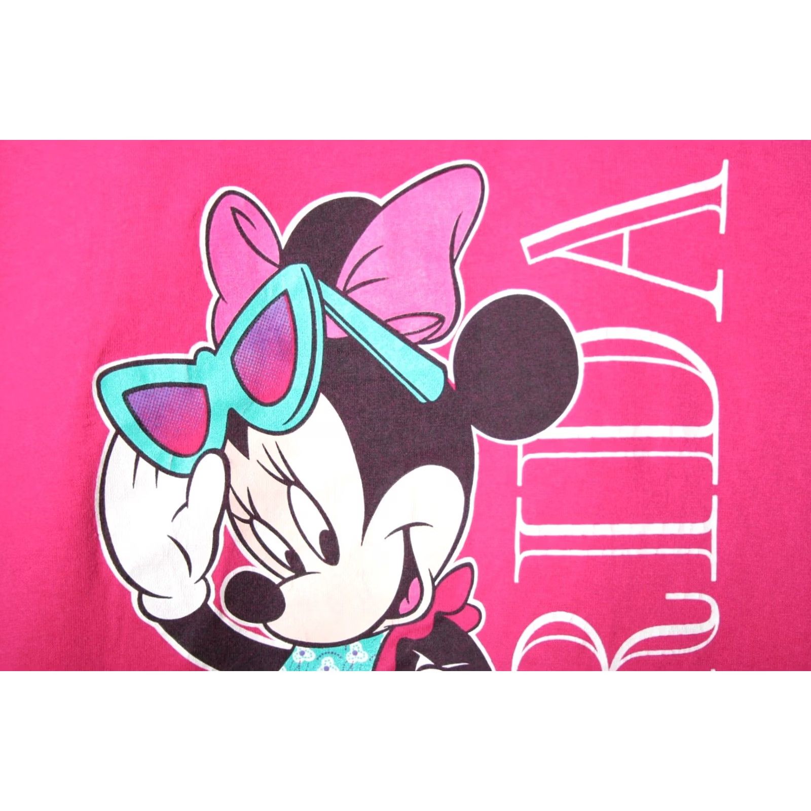 Velva Sheen VINTAGE Velva Sheen MICKEY UNLIMITED Minnie Mouse Florida Pink T-Shirt L/XL Short Sleeve Graphic Tee 1990s Mens Size US L / EU 52-54 / 3 - 4 Thumbnail