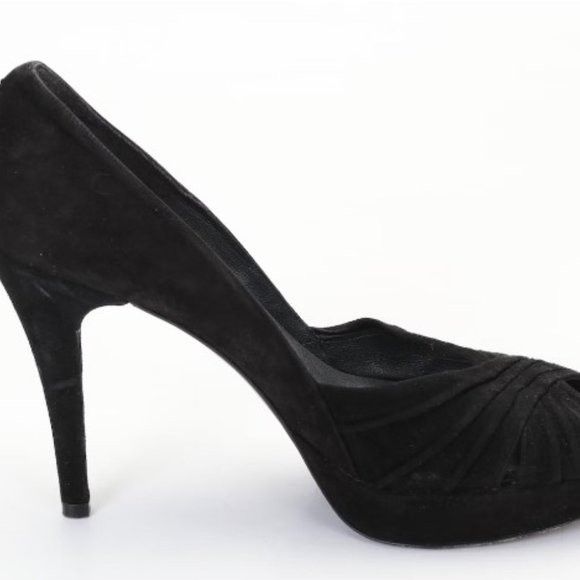 Stuart Weitzman Stuart Weitzman Suede Peep Toe Heels - Size‎ 9.5 Size US 9.5 / IT 39.5 - 3 Thumbnail