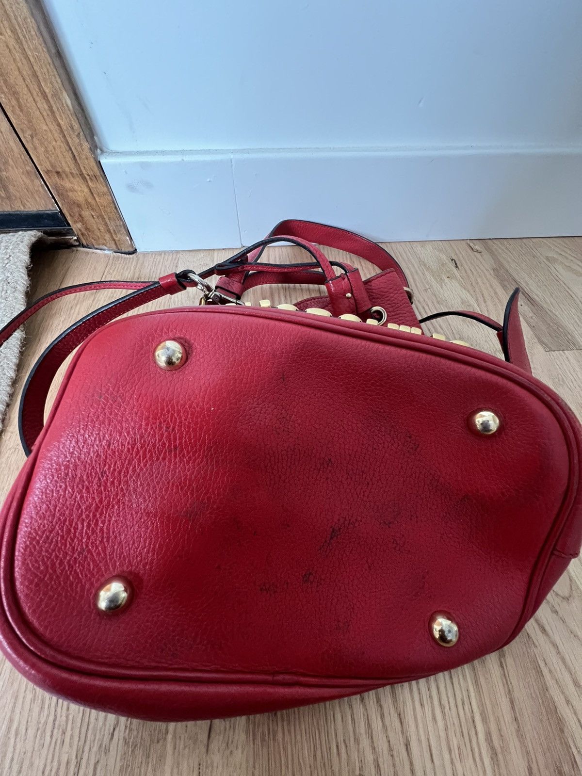 Moschino Moschino logo red bucket bag Size ONE SIZE - 8 Thumbnail