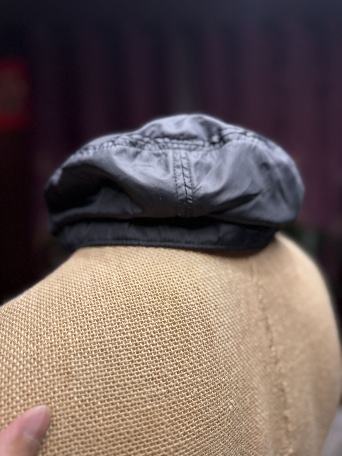 Other Minimalist Black Nylon Beret Cap – Lightweight Size ONE SIZE - 4 Thumbnail