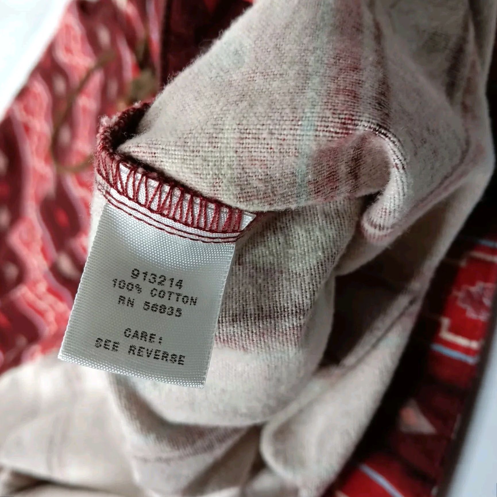 Vintage VINTAGE Cabela's Womens M Flannel Shirt Red Southwest Aztec Lace Up Long Sleeve Mens? Womens? Size M / US 6-8 / IT 42-44 - 7 Thumbnail
