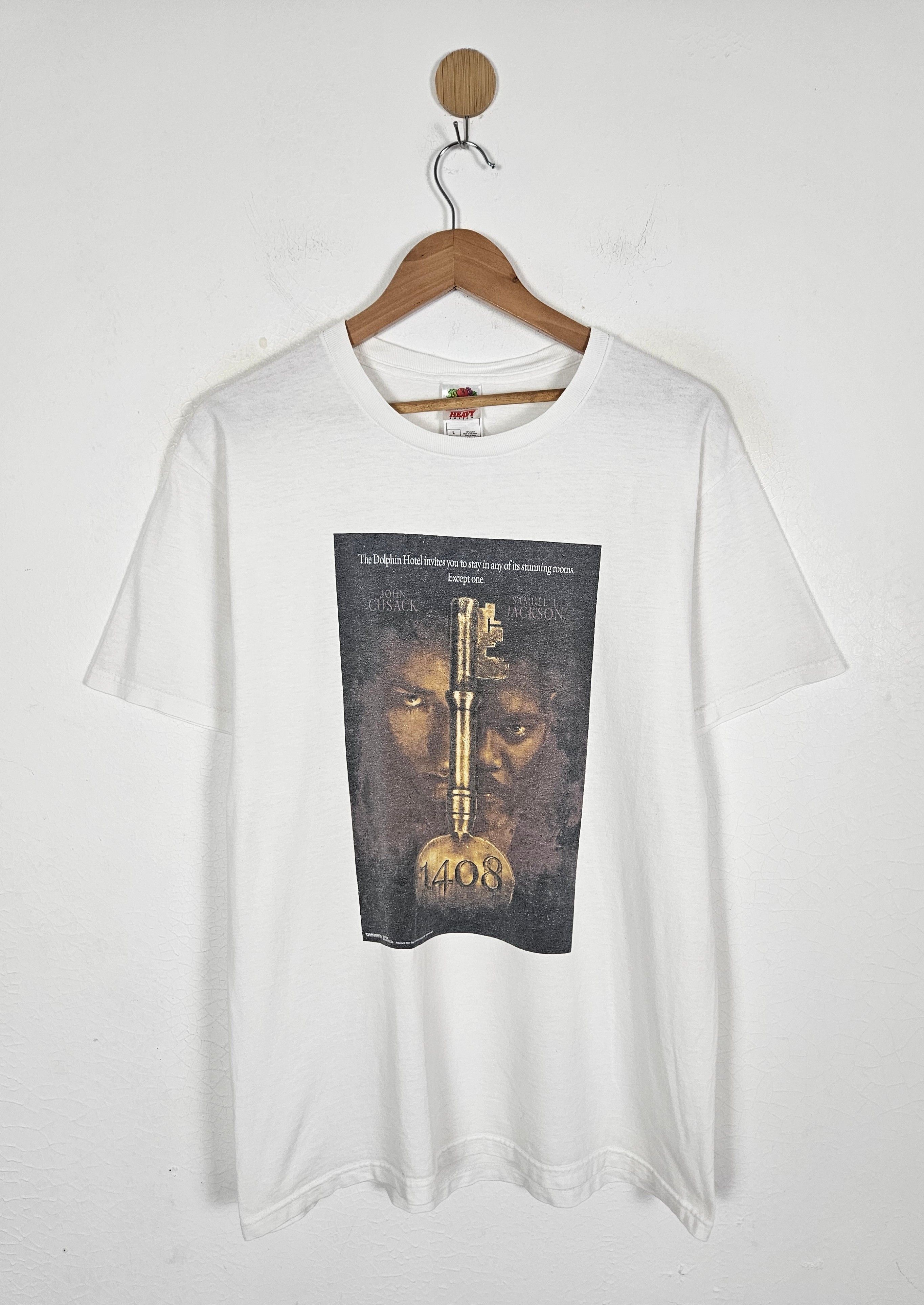 Fruit Of The Loom × Vintage Vintage 1408 Movie Promo Horror Samuel L Jackson Shirt Size US L / EU 52-54 / 3 - 1 Thumbnail