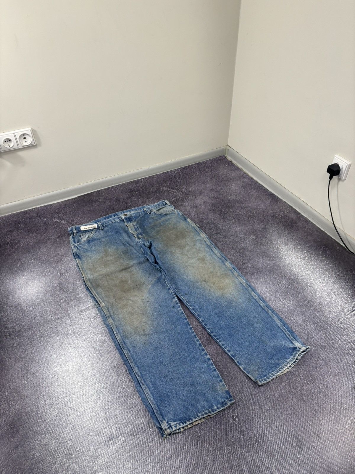 Dickies Vintage Dickies Distressed Denim Blue Hype Baggy Jeans Size US 40 / EU 56 - 8 Thumbnail