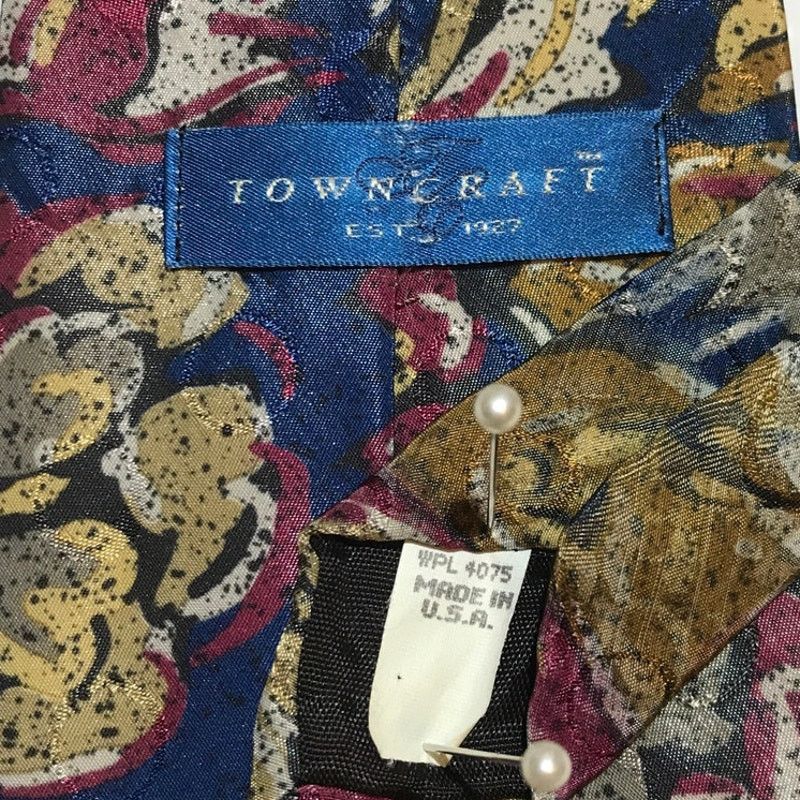 Towncraft Towncraft Floral Classic Wide Mens Necktie Size ONE SIZE - 4 Thumbnail