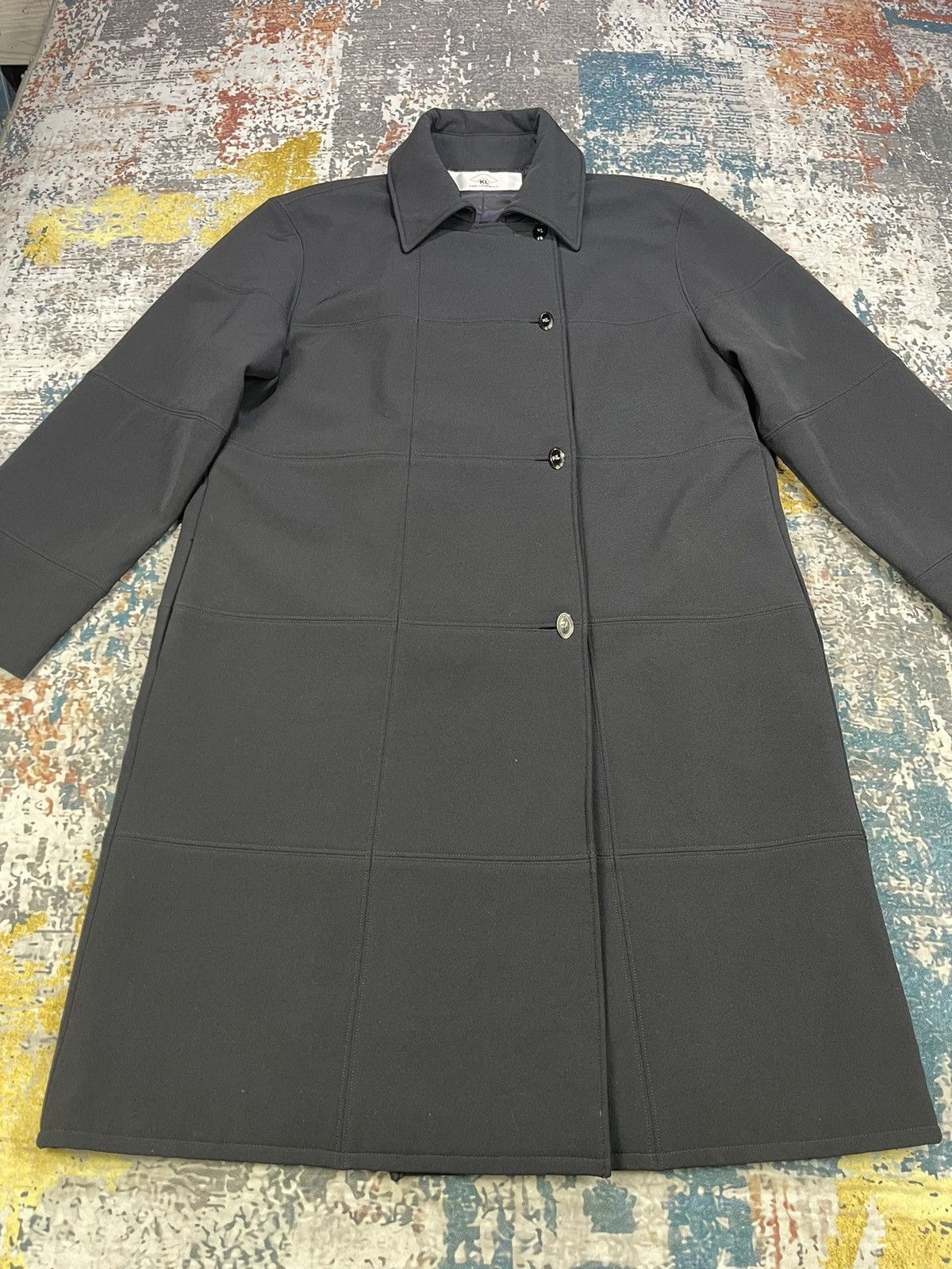 Karl Lagerfeld Karl Lagerfield Assymetrical Breast Bonded Long Coats Size S / US 4 / IT 40 - 4 Thumbnail