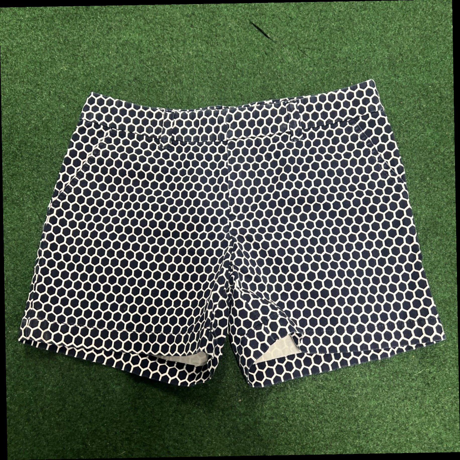 Tommy Hilfiger Tommy Hilfiger Women's Blue And White Gingham Shorts Size 4 Size 27" / US 4 / IT 40 - 1 Thumbnail