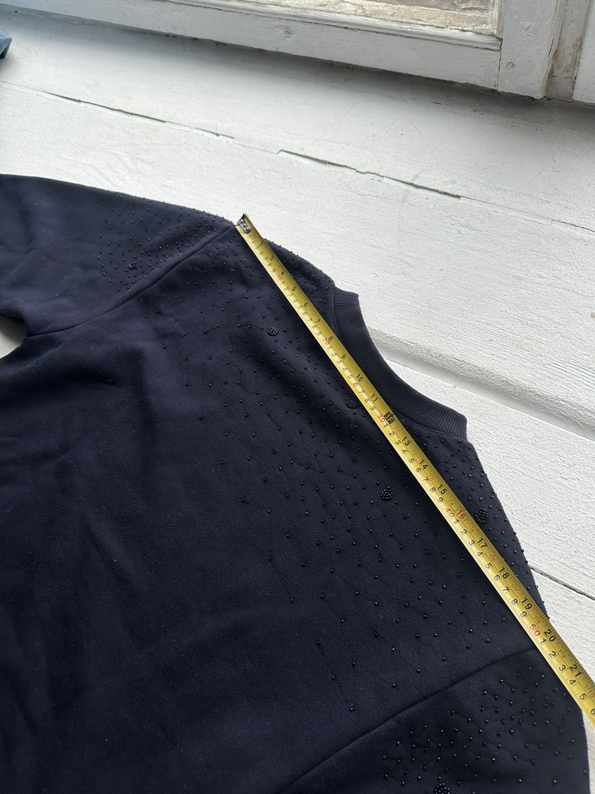 Sandro 🚨Sandro Luxury BIG LOGO VINTAGE BLUE SWEATSHIRT Size XS / US 0-2 / IT 36-38 - 14 Thumbnail