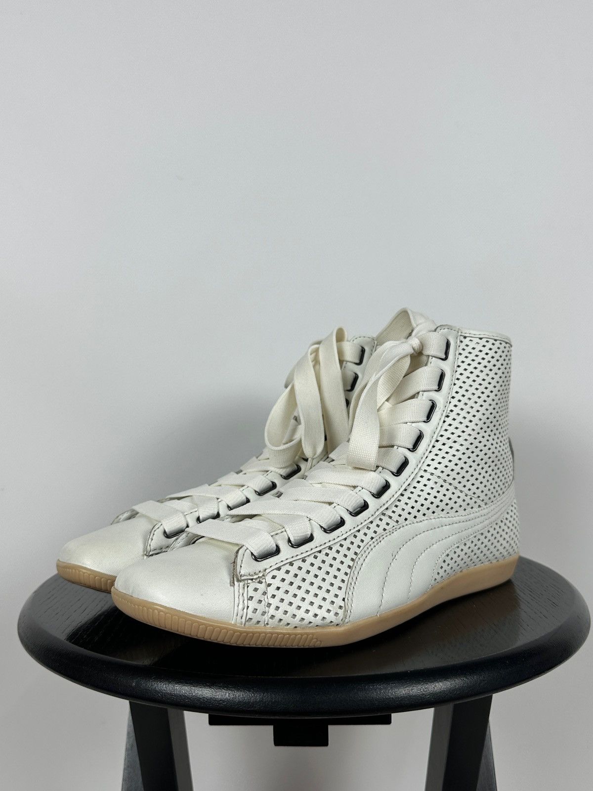Puma Vintage Puma Y2K Speedcat Hi Top Leather Sneakers Size US 10 / IT 40 - 11 Thumbnail