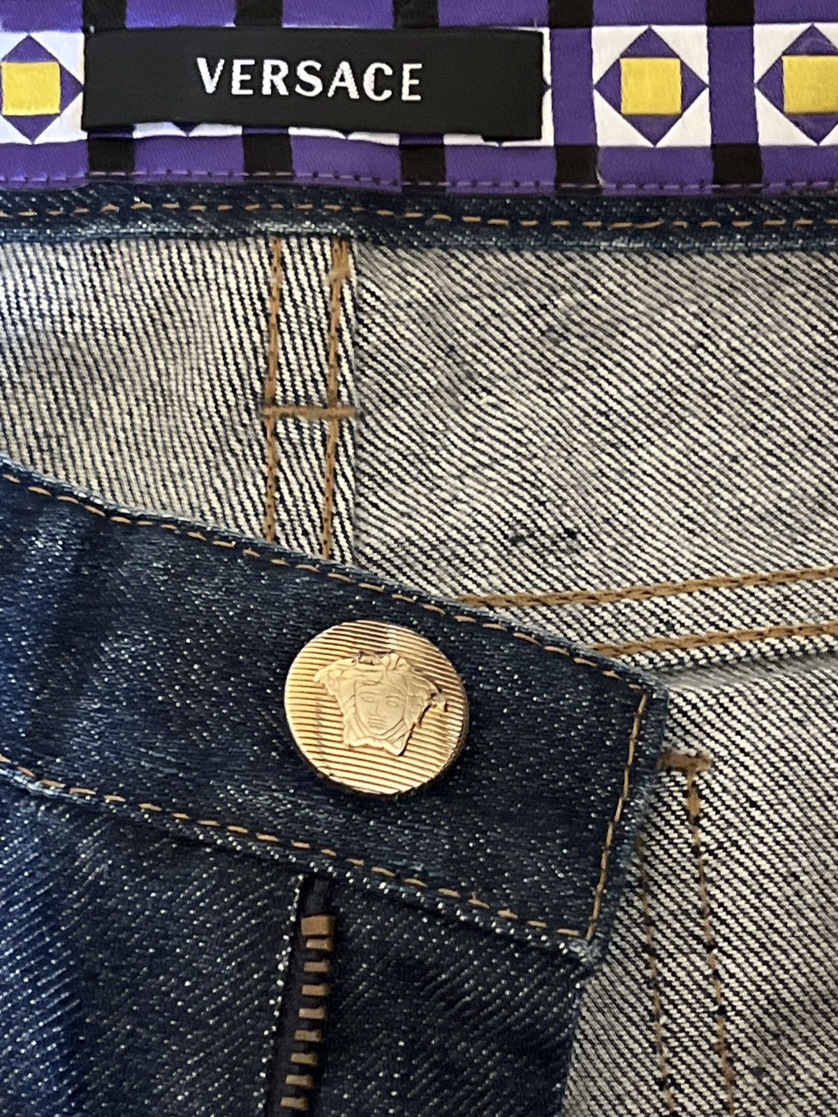 Versace Versace Jeans blue wash distressed bootcut denim Brand New Size 25" / US 0 / IT 36 - 11 Thumbnail