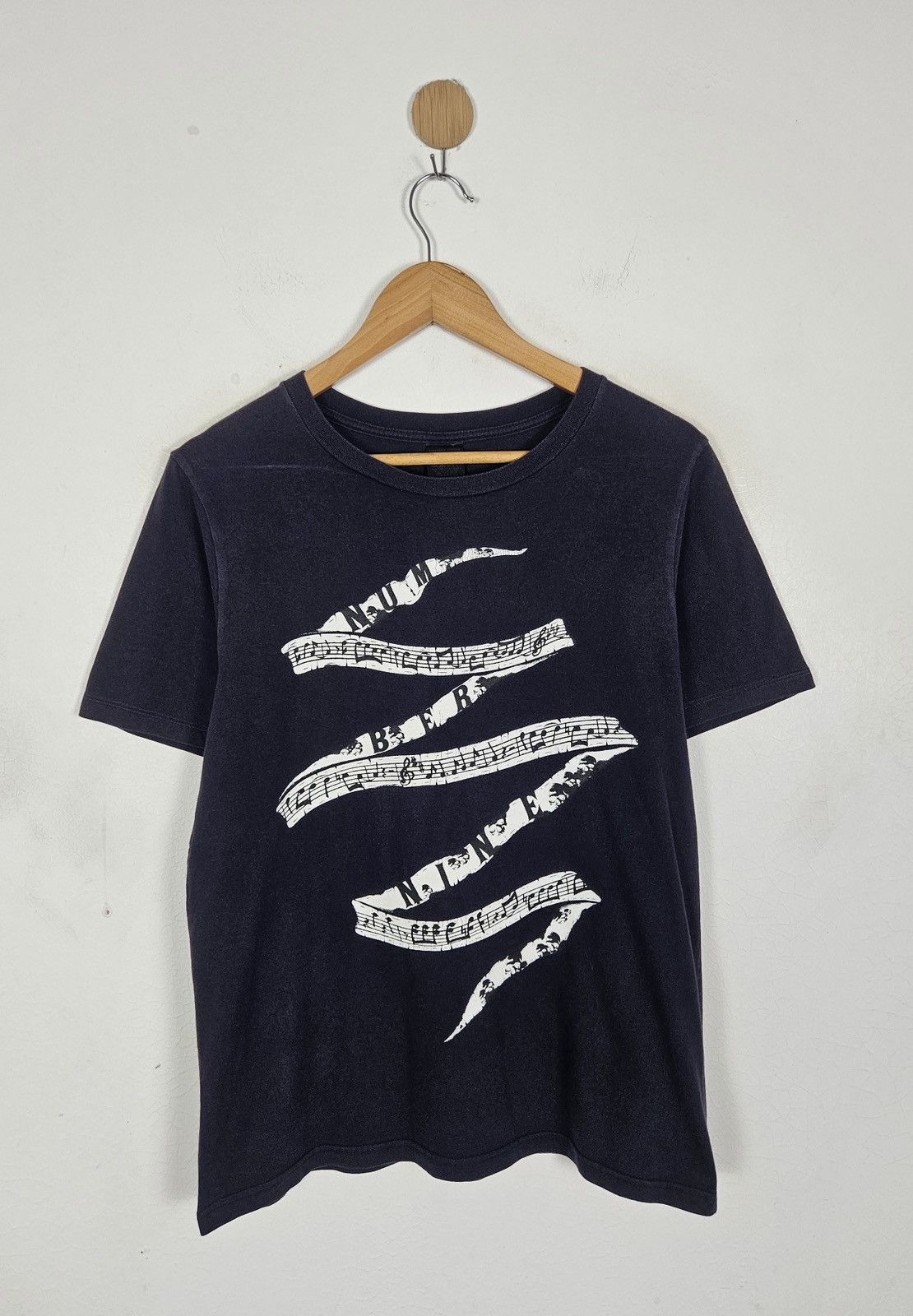 Number (N)ine Number Nine musical notes tee shirt Size US M / EU 48-50 / 2 - 1 Thumbnail