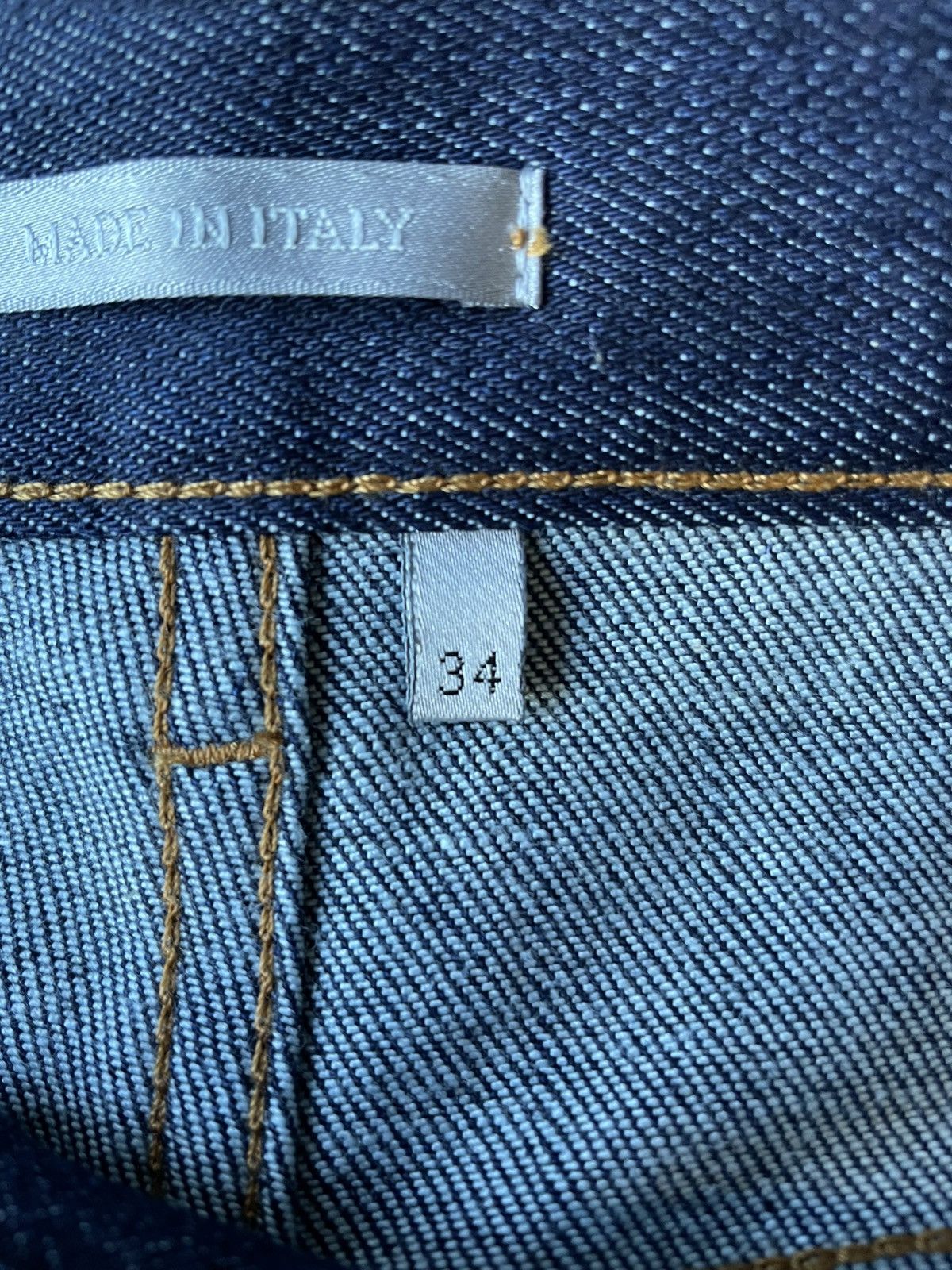 Dior USED CHRISTIAN DIOR CUFF DENIM JEANS SLIM 17.5 SIZE 34 Size US 34 / EU 50 - 12 Thumbnail