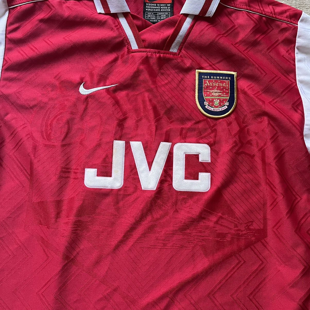 Nike × Vintage 1996/1998 Arsenal Home Jersey JVC Perfect
