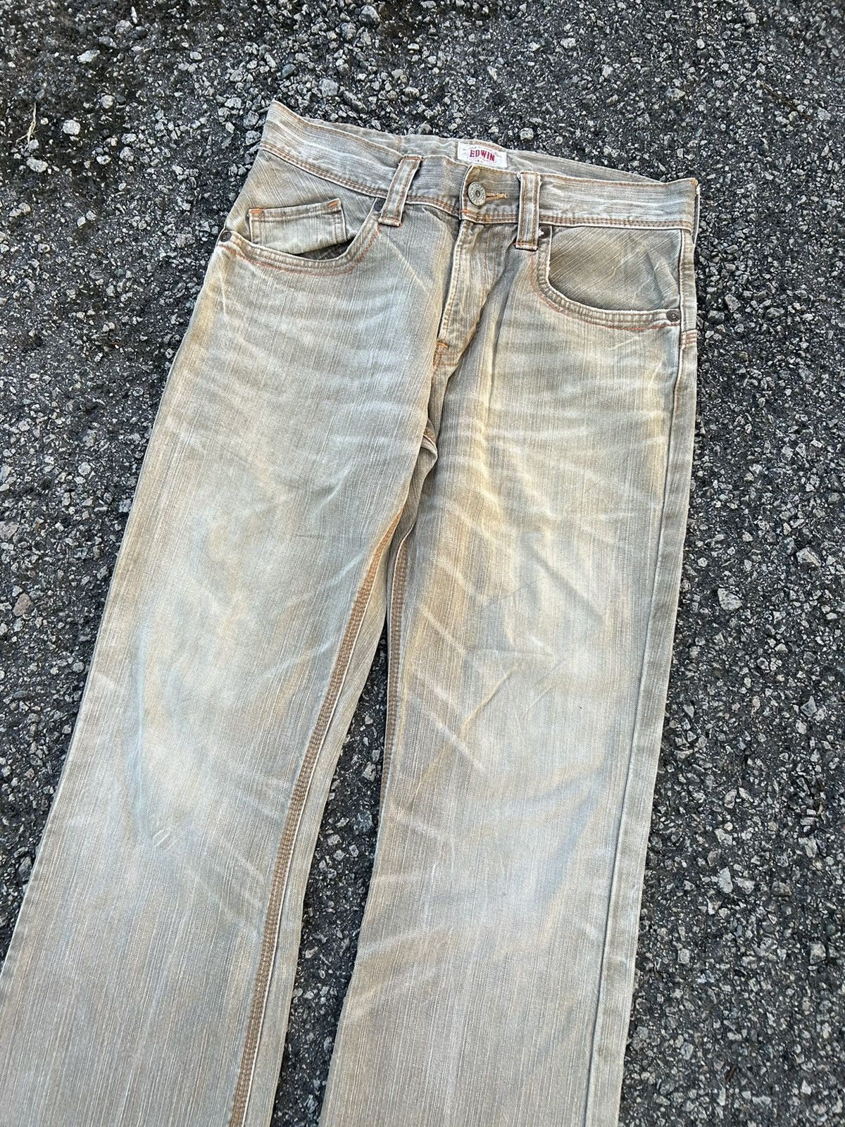 If Six Was Nine × KMRii × Le Grande Bleu (L.G.B.) Flare Edwin Exclusive Vintage Bucke Back Denim Jeans Size US 32 / EU 48 - 13 Thumbnail