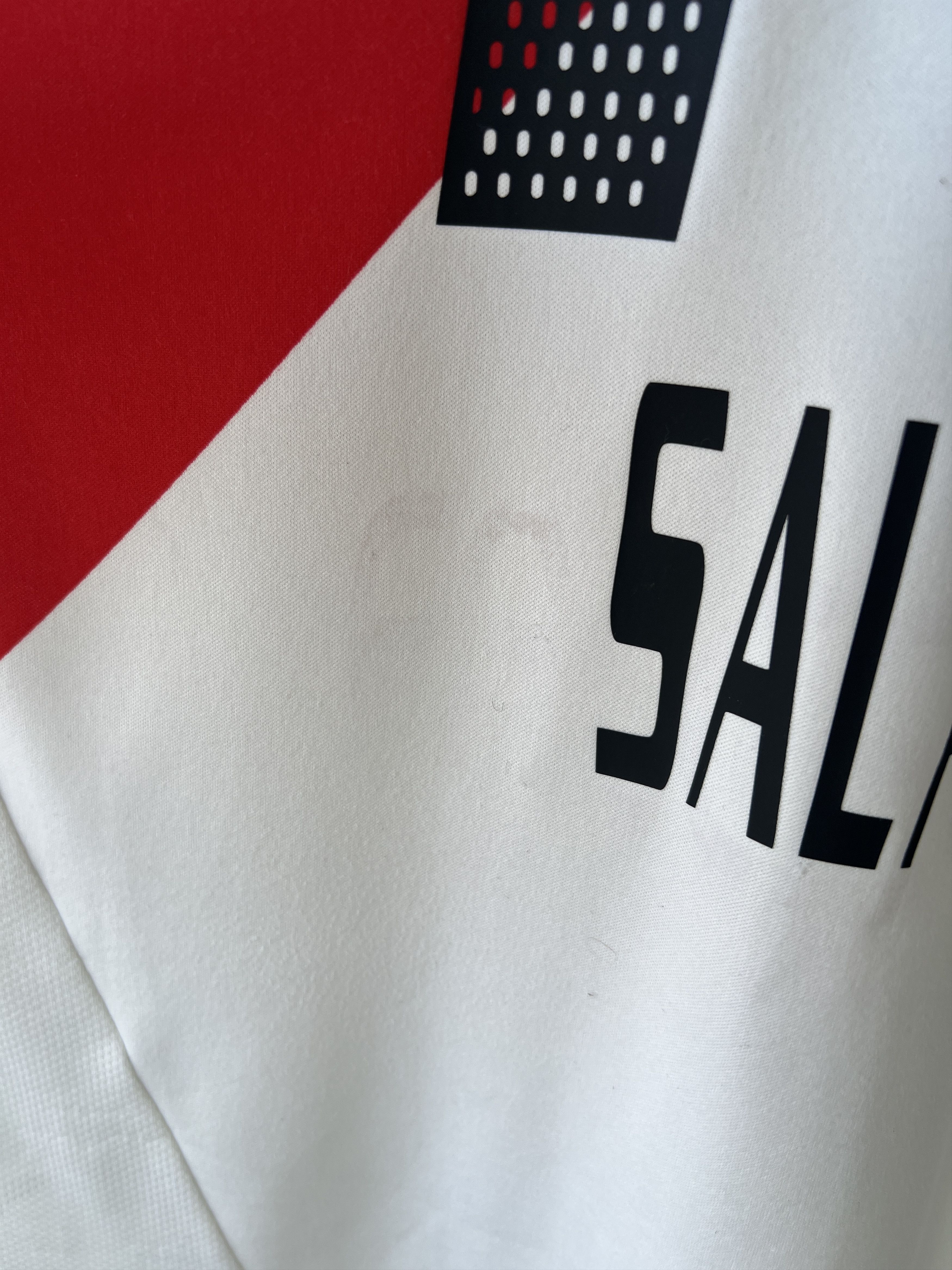 Adidas (M fits L) River Plate 2004-05 Home Kit Salas #11 Size US M / EU 48-50 / 2 - 11 Thumbnail