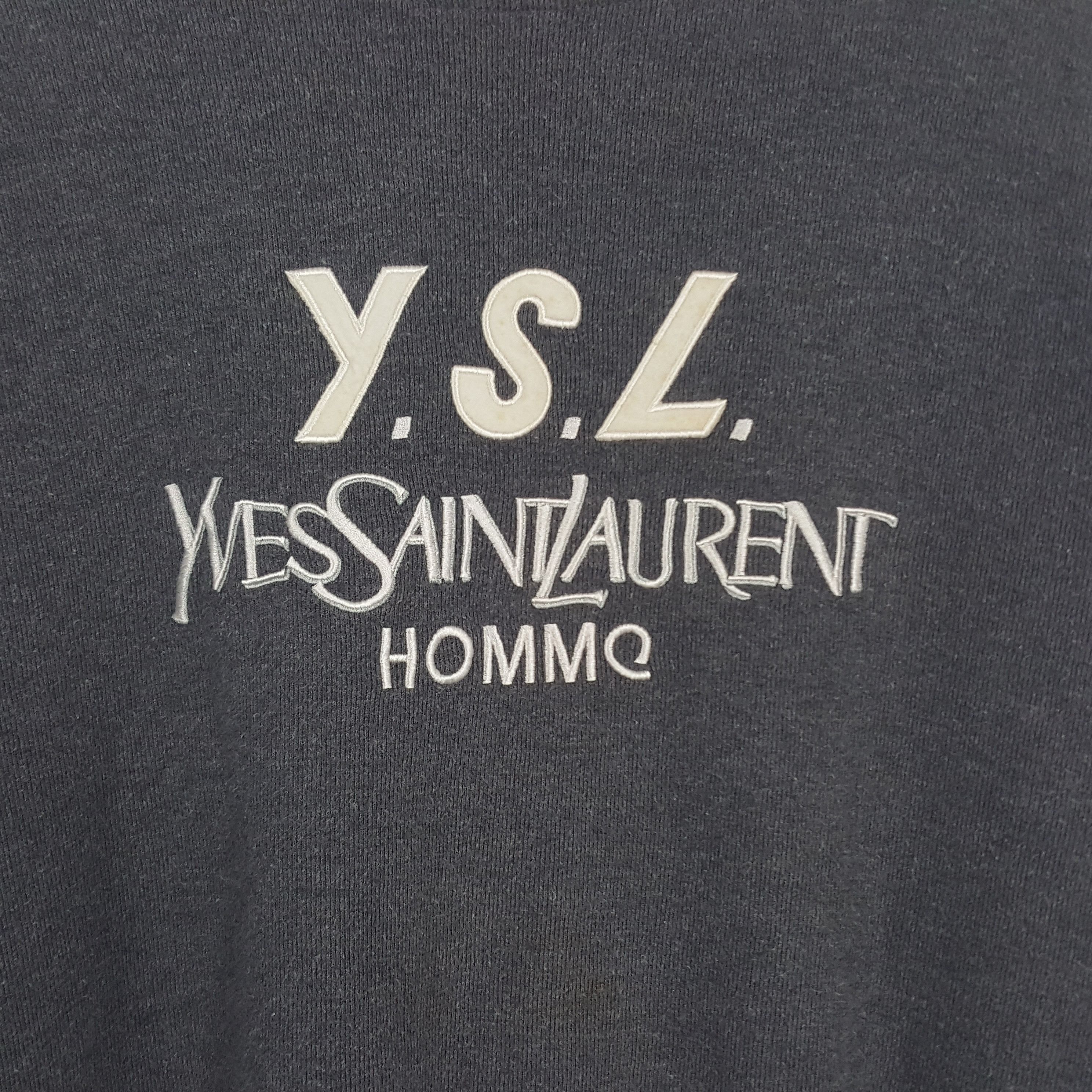 Vintage Vintage Yves Saint Laurent YSL Italian Brand Sweatshirt Size US L / EU 52-54 / 3 - 2 Thumbnail