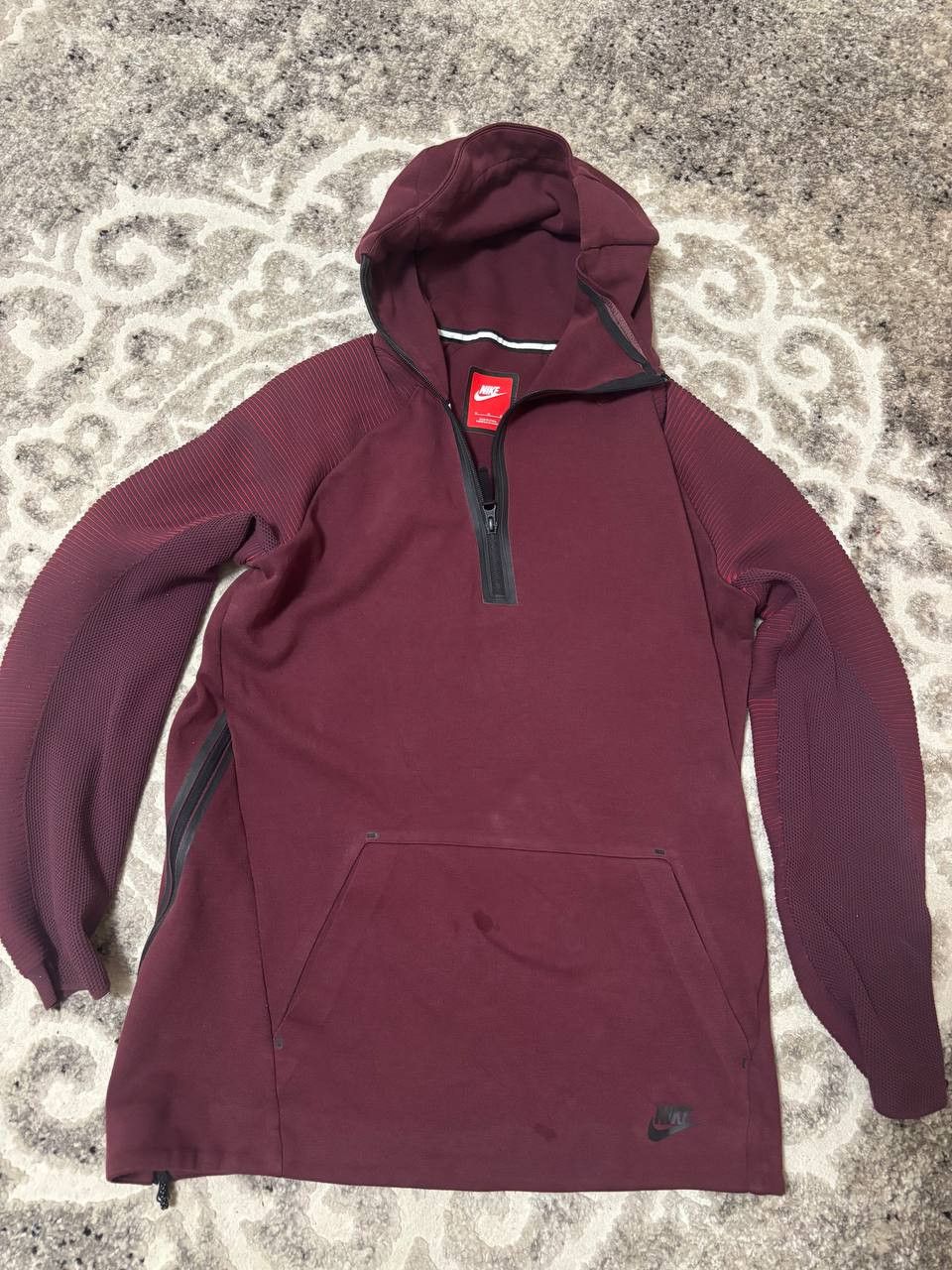Nike Nike Tech Fleece Half Zip Hoodie Burgundy Men’s Size M Size US M / EU 48-50 / 2 - 12 Thumbnail