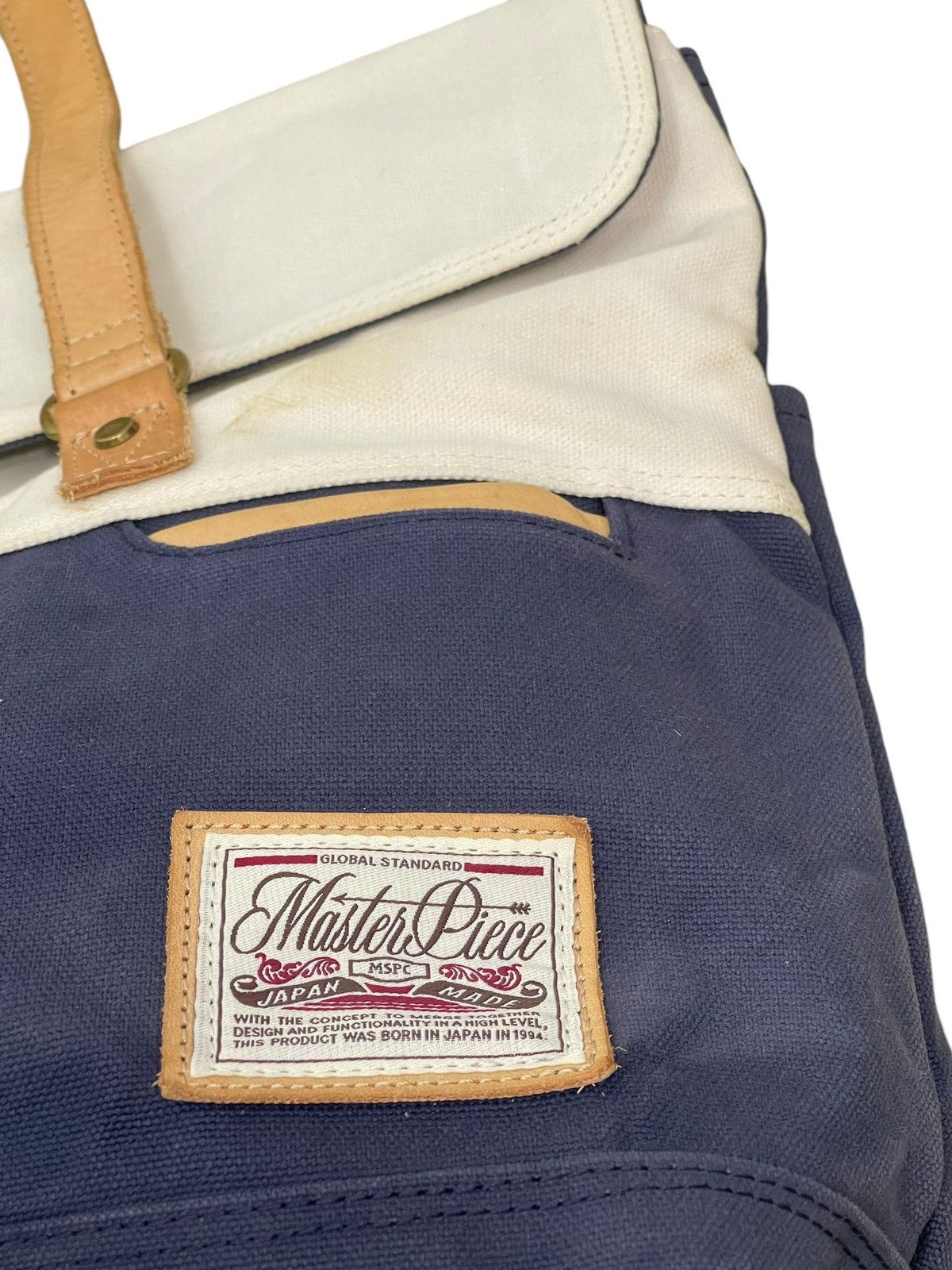 MasterPiece Cotton Canvas Leather Masterpiece Japan Tote Bag 9🟩 Size ONE SIZE - 10 Thumbnail