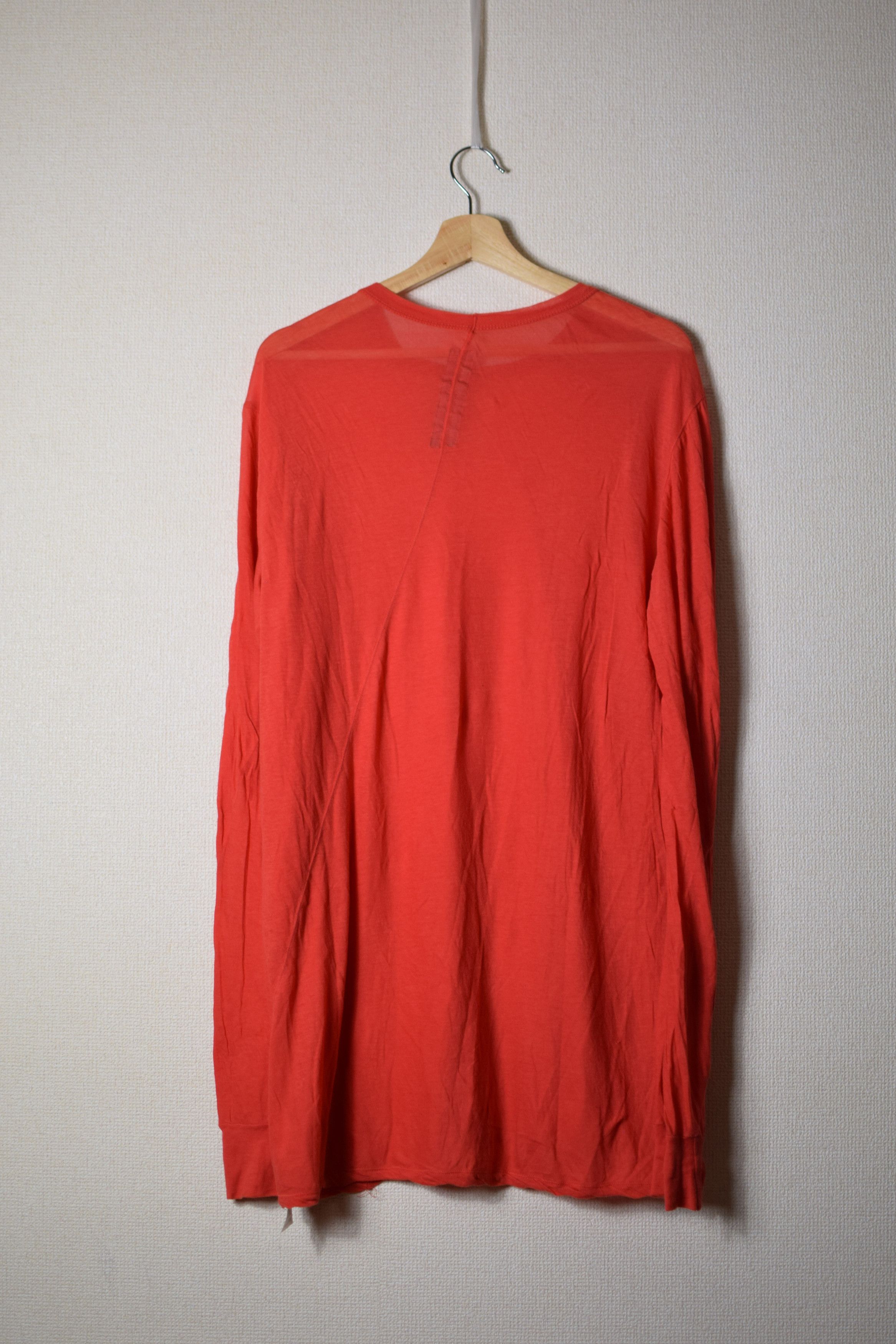 Rick Owens Rick Owens SS17 Red Longsleeve - RU17S9266-UC Size US M / EU 48-50 / 2 - 3 Thumbnail