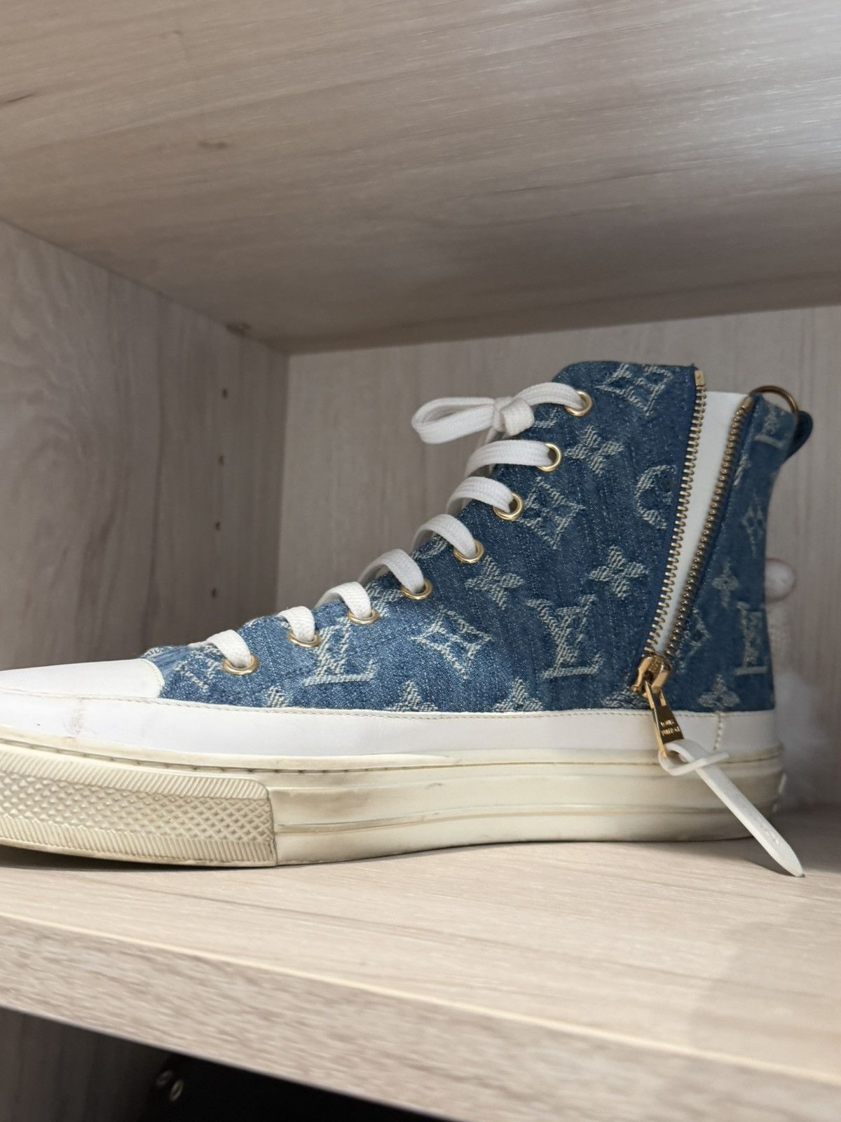 Louis Vuitton Louis Vuitton Denim womens sneakers Size US 9 / IT 39 - 3 Thumbnail