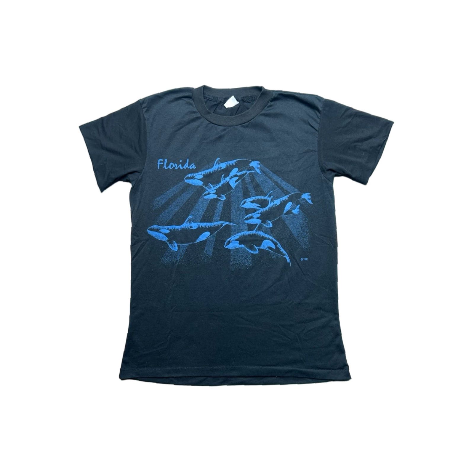 Vintage VINTAGE Florida whales sea ocean animals nature single stitch large t shirt 80s Size US L / EU 52-54 / 3 - 1 Thumbnail