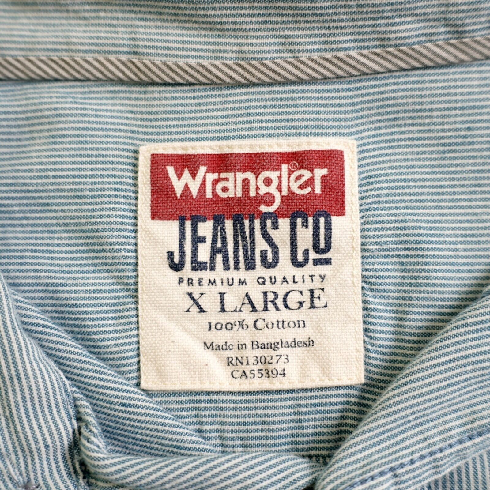 Wrangler Wrangler Green Striped XL Pocket Front Collared Dress Shirt Size US XL / EU 56 / 4 - 8 Thumbnail