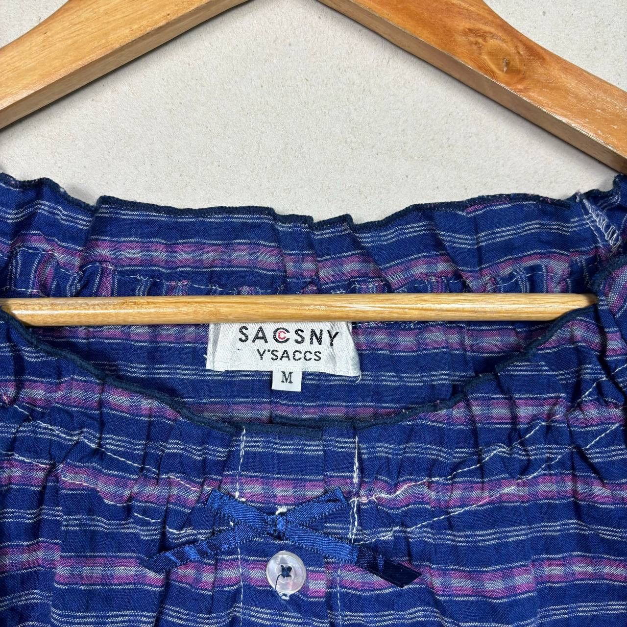 Yohji Yamamoto SACSNY Y’saccs by Yohji Yamamoto Button Up Blouses Size M / US 6-8 / IT 42-44 - 5 Thumbnail