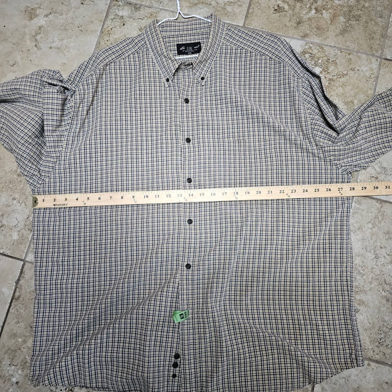Eddie Bauer Mens Eddie Bauer Checked Button Up 100% Cotton Shirt SZ XXL Size US XXL / EU 58 / 5 - 9 Thumbnail