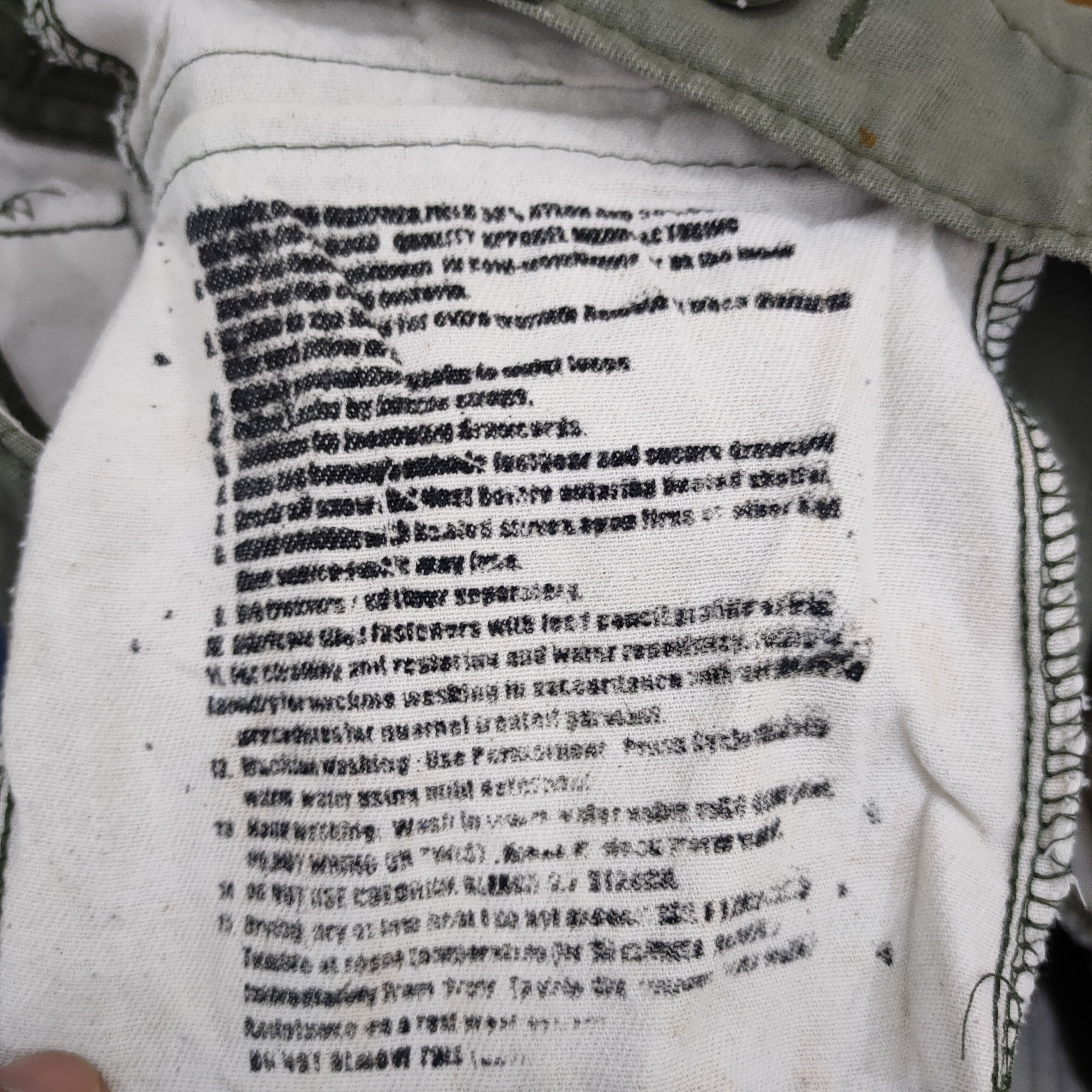 Vintage VINTAGE MILITARY FADED GREEN CARGO PANTS Size US 30 / EU 46 - 17 Thumbnail