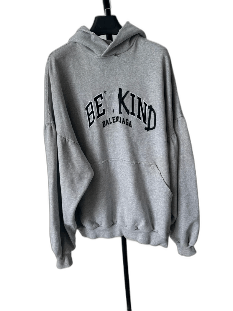 Balenciaga Balenciaga Be Kind Hooded Sweatshirt-2506 Size US S / EU 44-46 / 1 - 1 Thumbnail