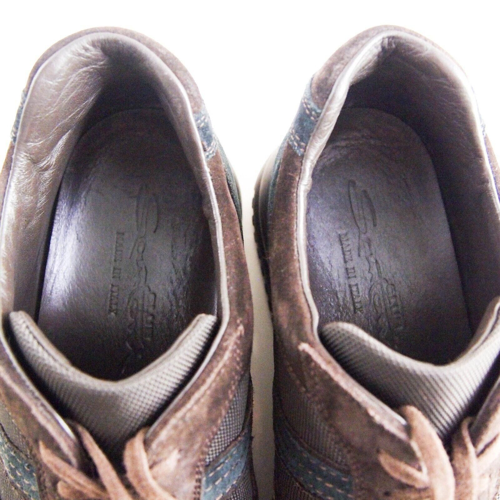 Santoni Santoni Low Top Sneakers Brown Leather Suede EU 42 US 9 Size US 9 / EU 42 - 7 Thumbnail