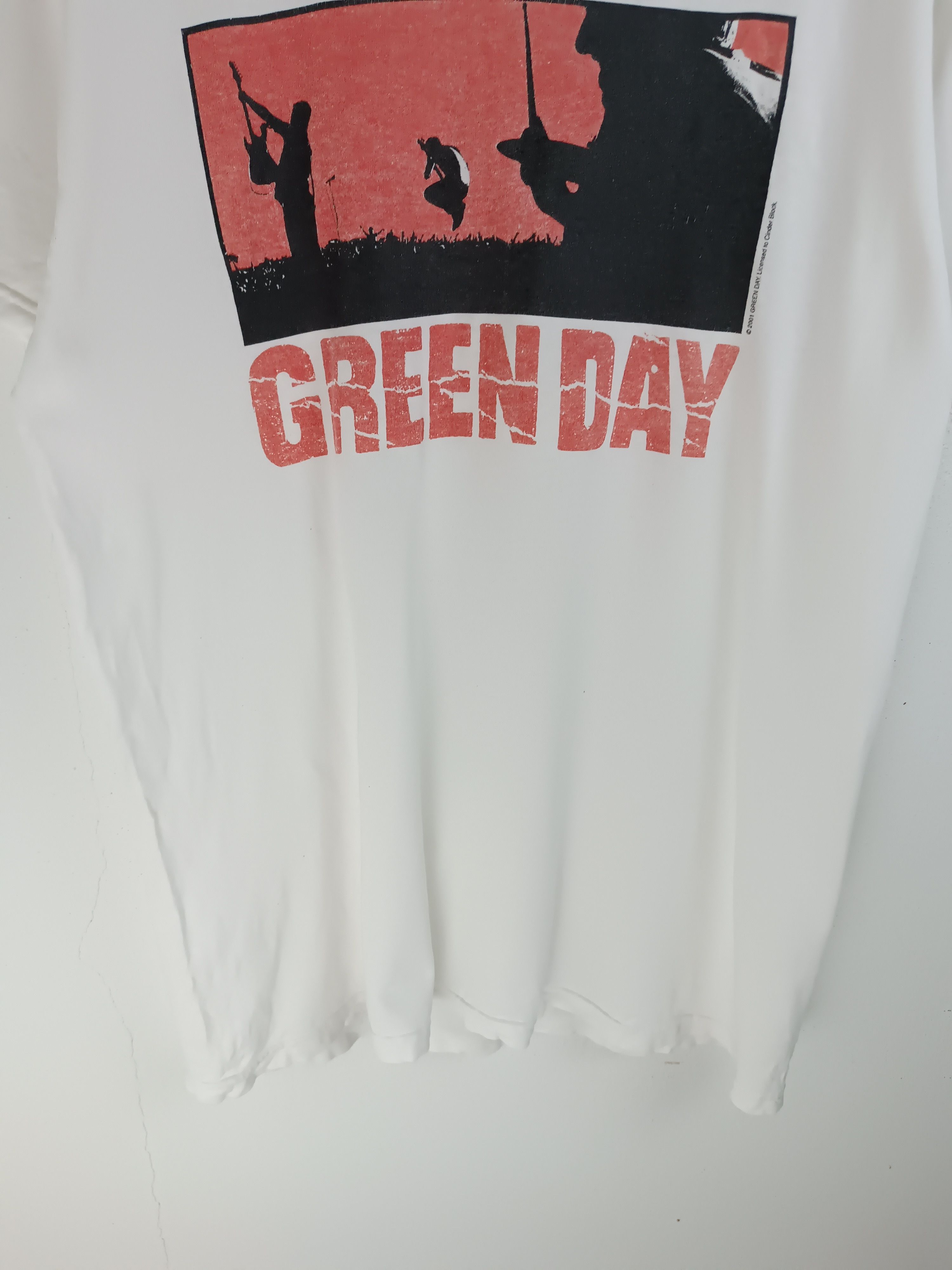 Band Tees VINTAGE 2001 GREEN DAY TOUR TEE WARNING AMERICAN IDIOT Size US M / EU 48-50 / 2 - 5 Thumbnail
