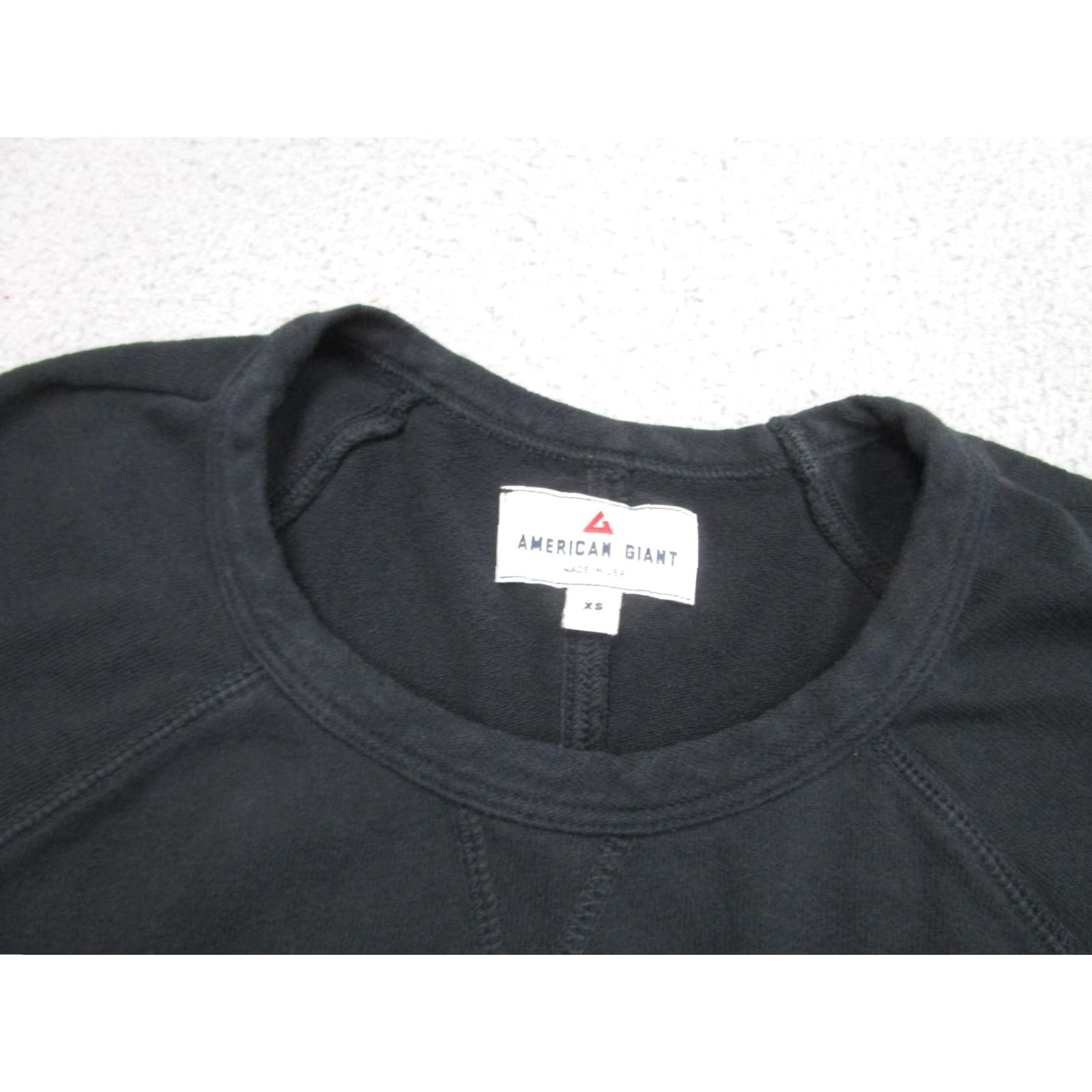 Vintage American Giant Dress Womens XS Black T-Shirt Short Sleeve Raglan Made USA Size XS / US 0-2 / IT 36-38 - 3 Thumbnail