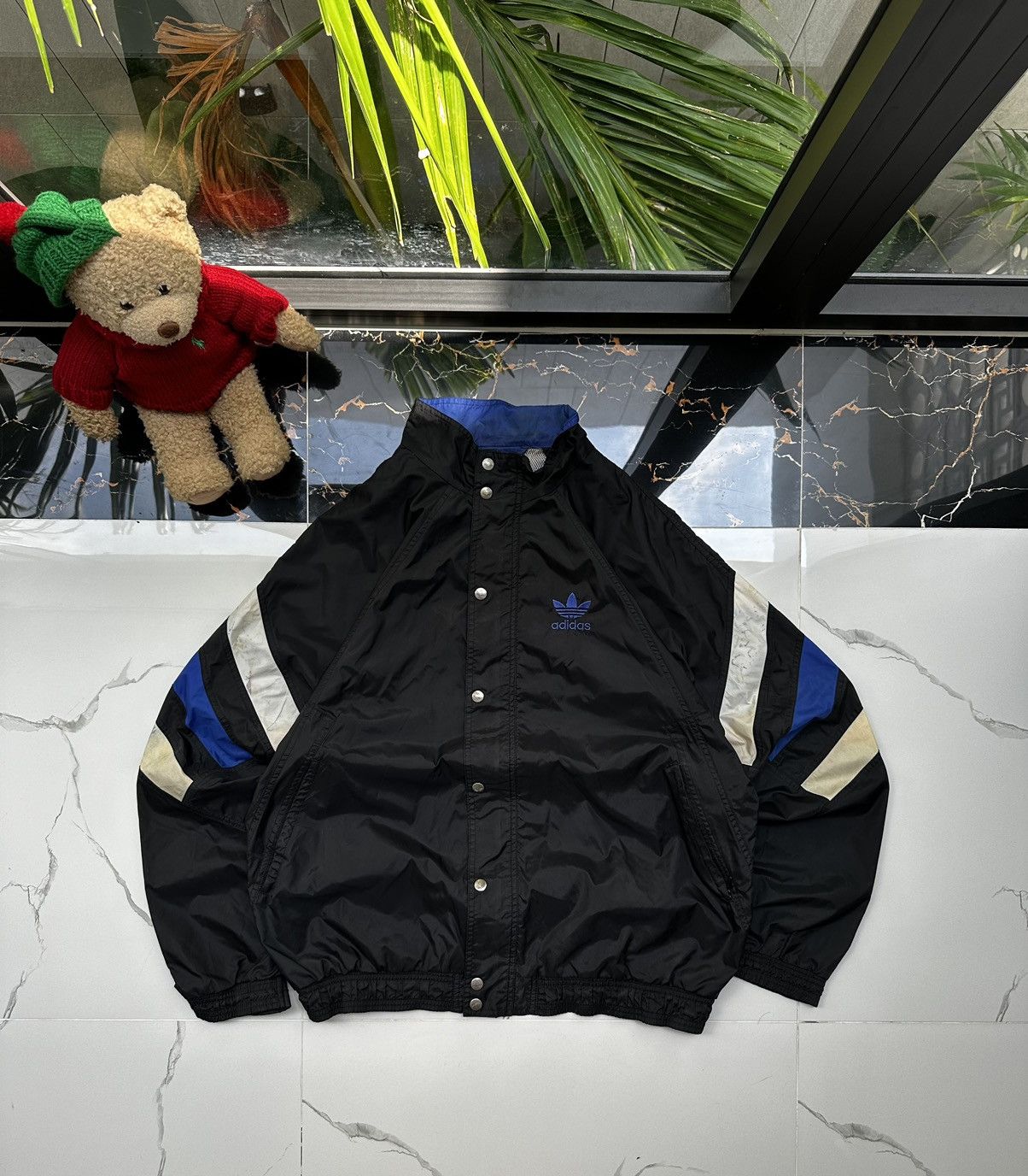 Adidas × Vintage 🤠90s ADIDAS VINTAGE DOUBLE LOGO STREETWEAR JACKET🤠 Size US L / EU 52-54 / 3 - 1 Thumbnail