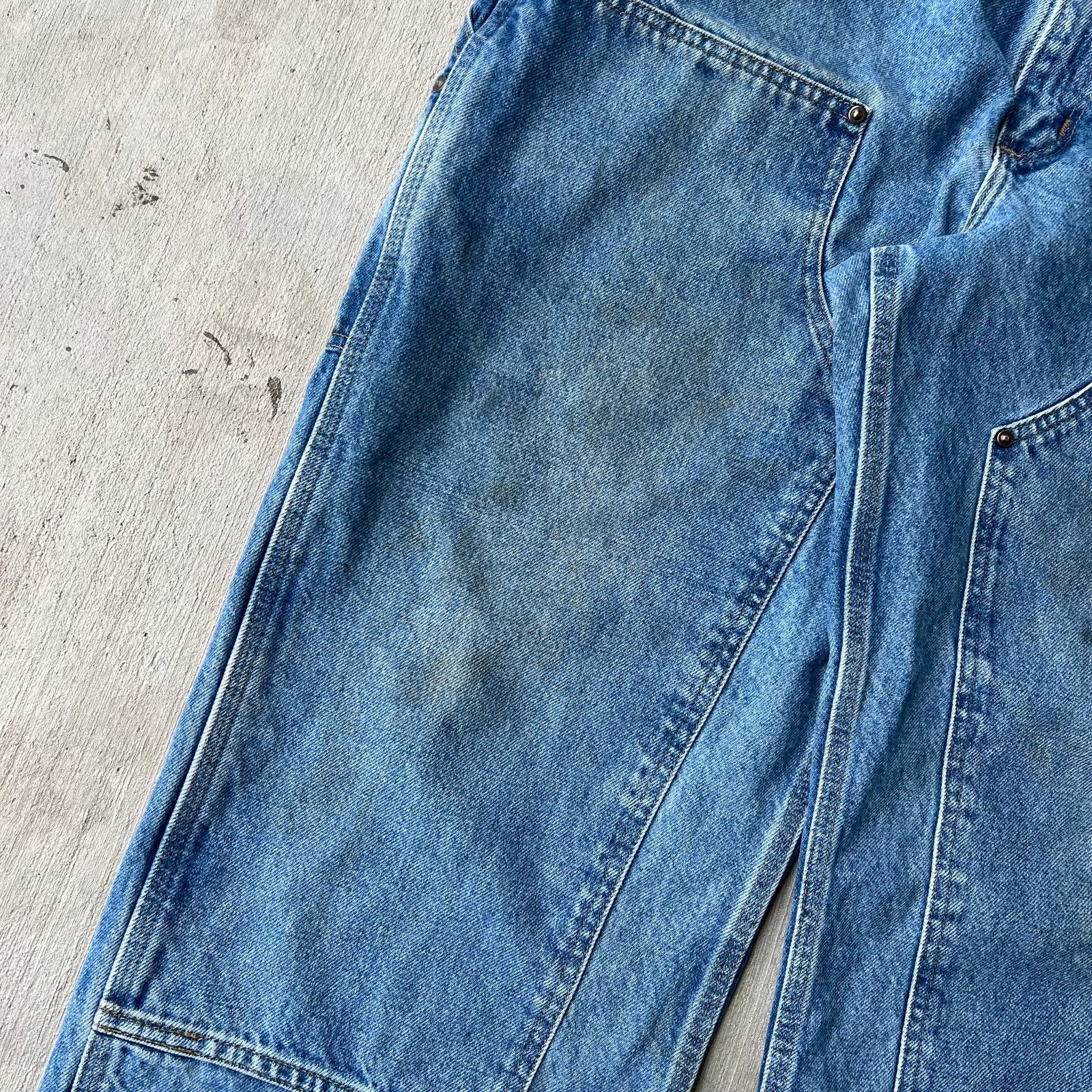 Carhartt × Vintage Vintage Y2K Carhartt denim jeans double knee work wear pants Size US 35 - 8 Thumbnail