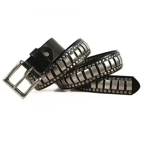 Other Leather Rock Punk Rivets Biker Belt Size ONE SIZE - 1 Thumbnail