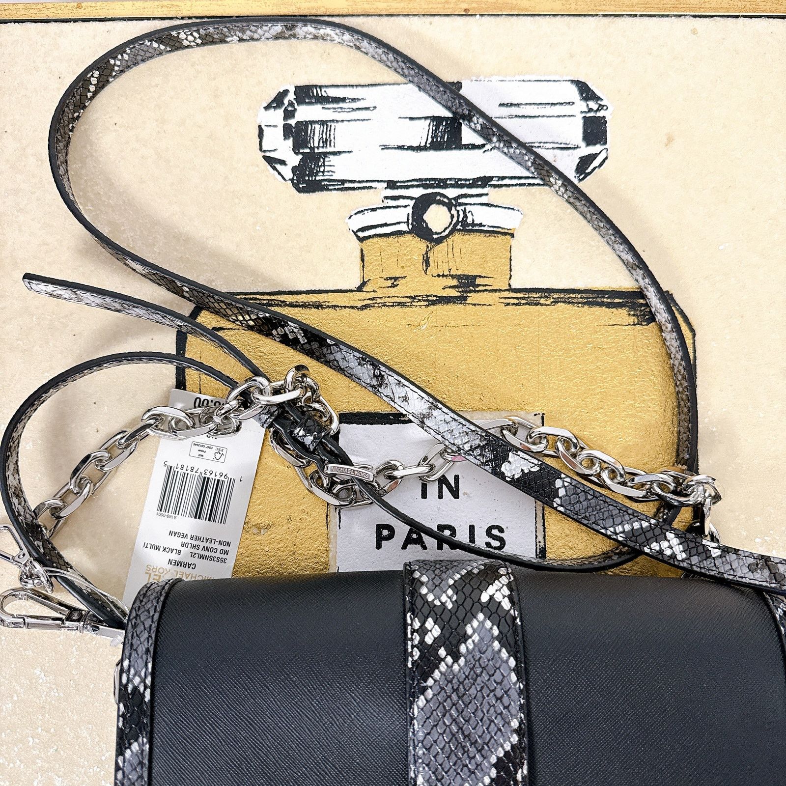 Michael Kors MICHAEL KORS 35S3SNML2L CARMEN MEDIUM FLAP SHOULDER Size ONE SIZE - 5 Thumbnail