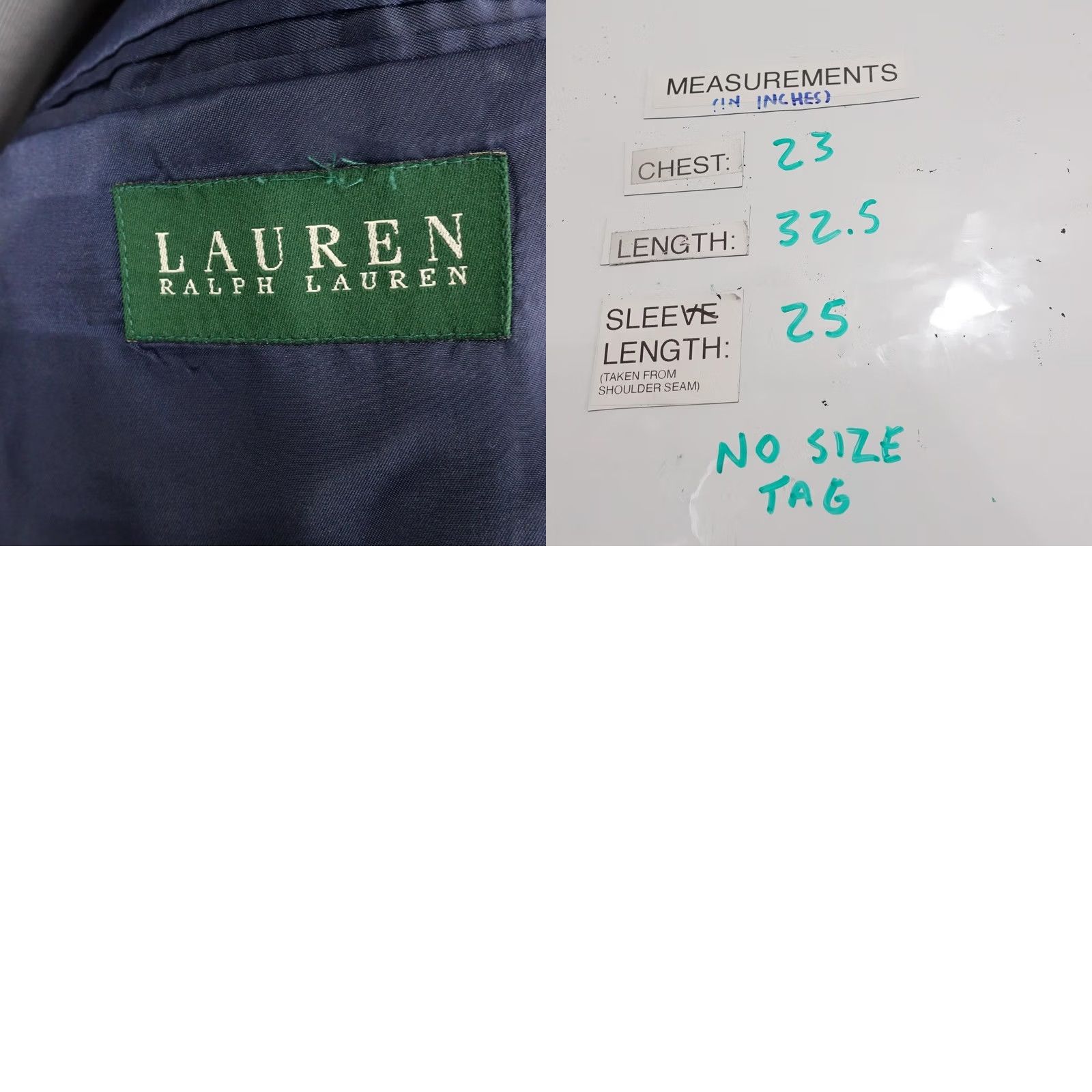 Ralph Lauren Lauren Ralph Coat Mens 42 Blue Blazer Two Button Notch Lapel Sport Size 42R - 8 Thumbnail