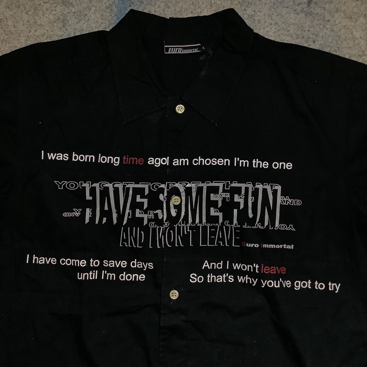 Hysteric Glamour × If Six Was Nine × Japanese Brand Y2k Euroimmortal ifsixwasnine poem shirt Size US L / EU 52-54 / 3 - 2 Thumbnail