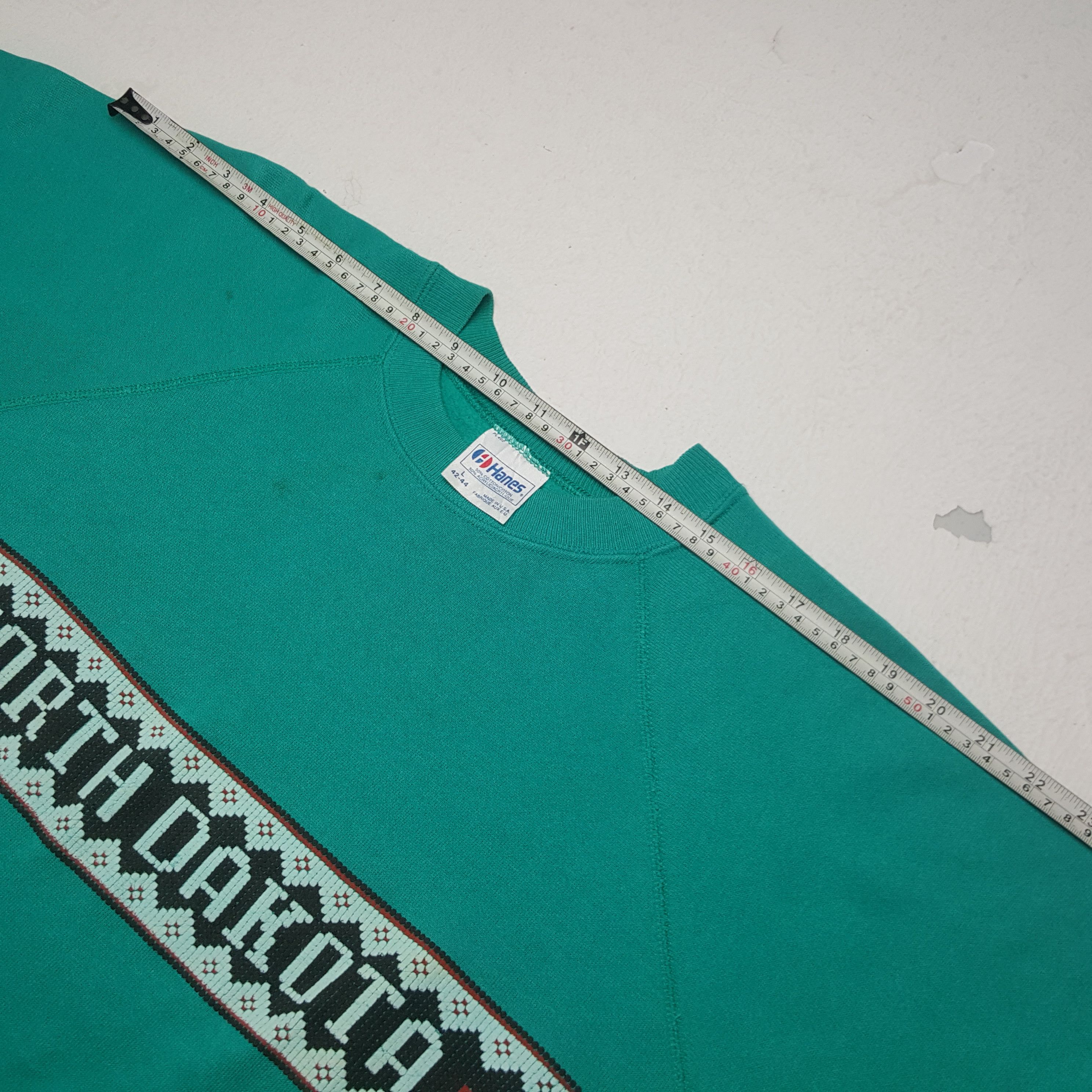 Hanes × Vintage Vintage North Dakota Sweatshirt Size US M / EU 48-50 / 2 - 6 Thumbnail