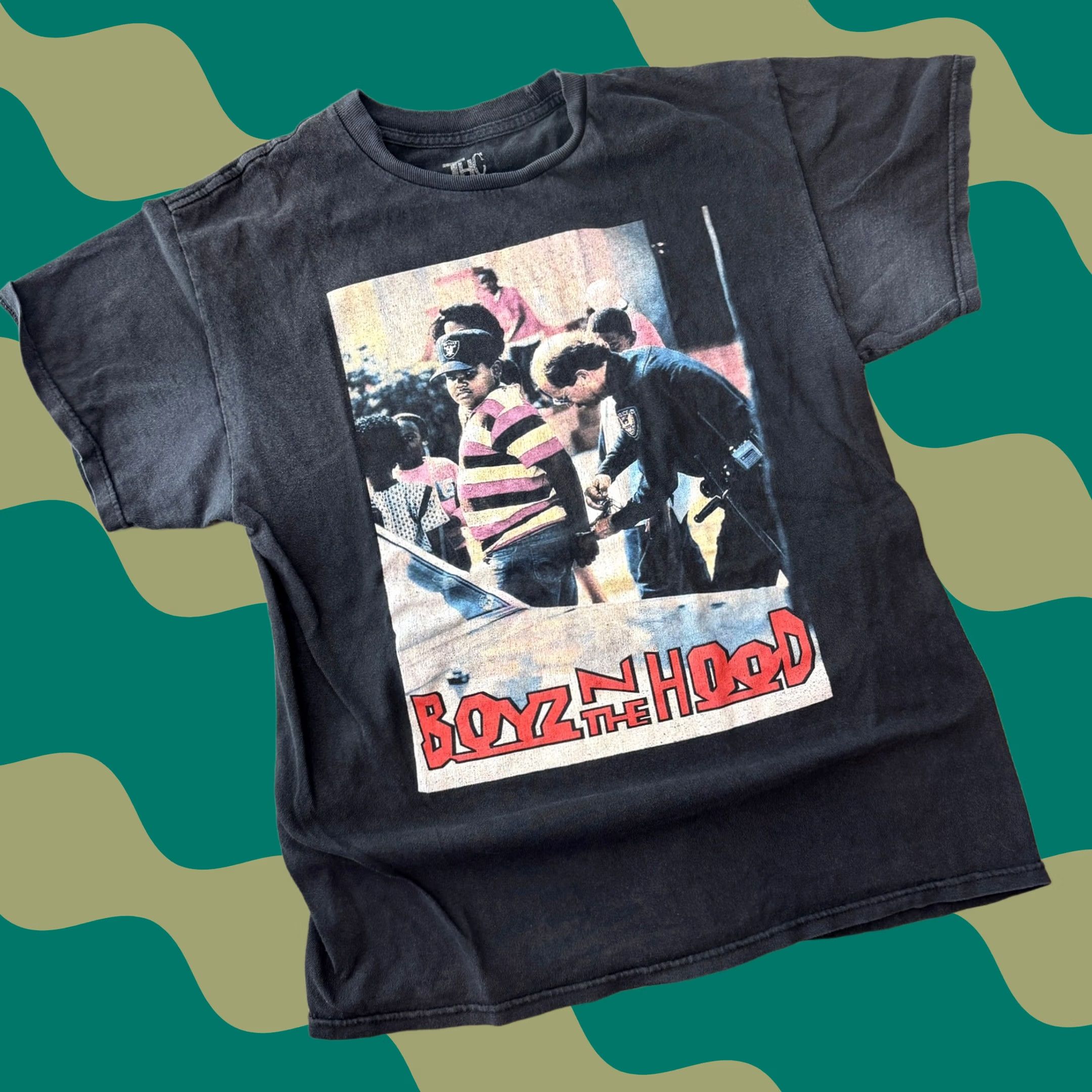 Vintage VINTAGE Boyz N The Hood Black Graphic Short Sleeve Tee Medium Mens Shirt Size US 31 - 1 Thumbnail