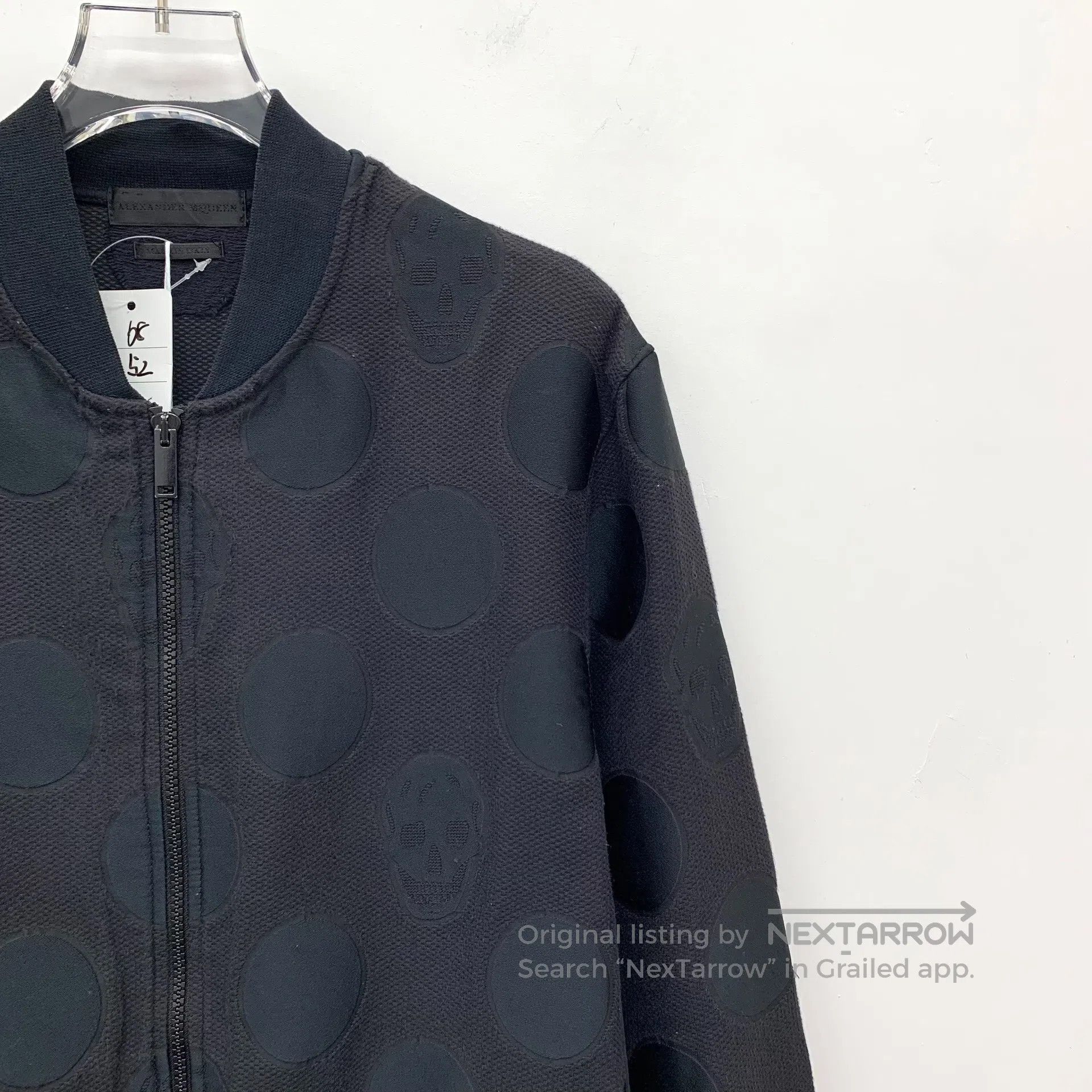 Alexander McQueen ALEXANDER MCQUEEN Black skull head jacquard cotton stand c Size US S / EU 44-46 / 1 - 3 Thumbnail