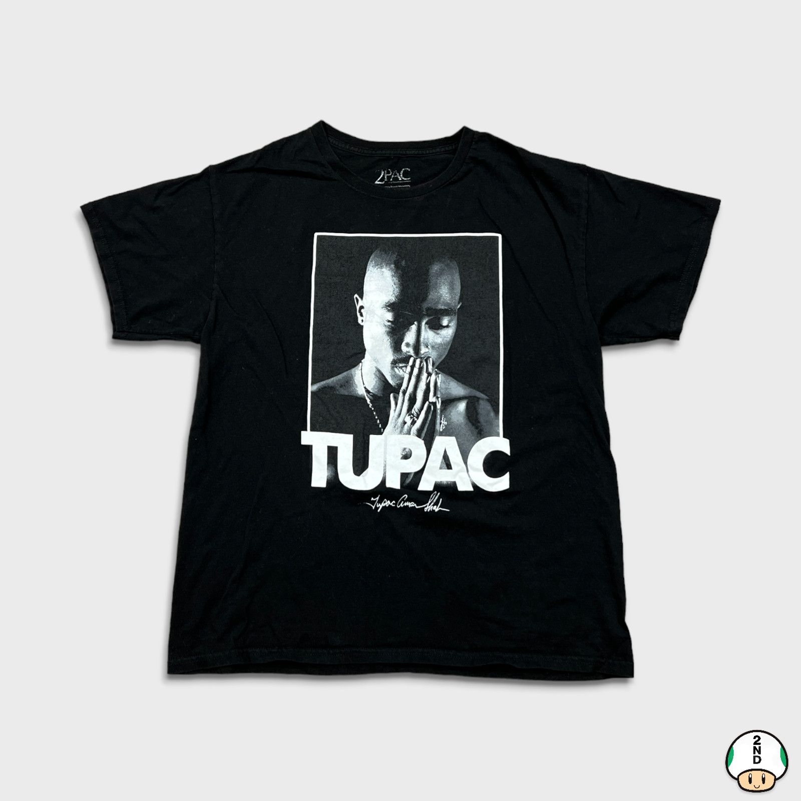 Rap Tees × Vintage Vintage Y2K Tupac Shakur 2Pac Prayer Rap Tee - Mens Large Size US L / EU 52-54 / 3 - 1 Thumbnail