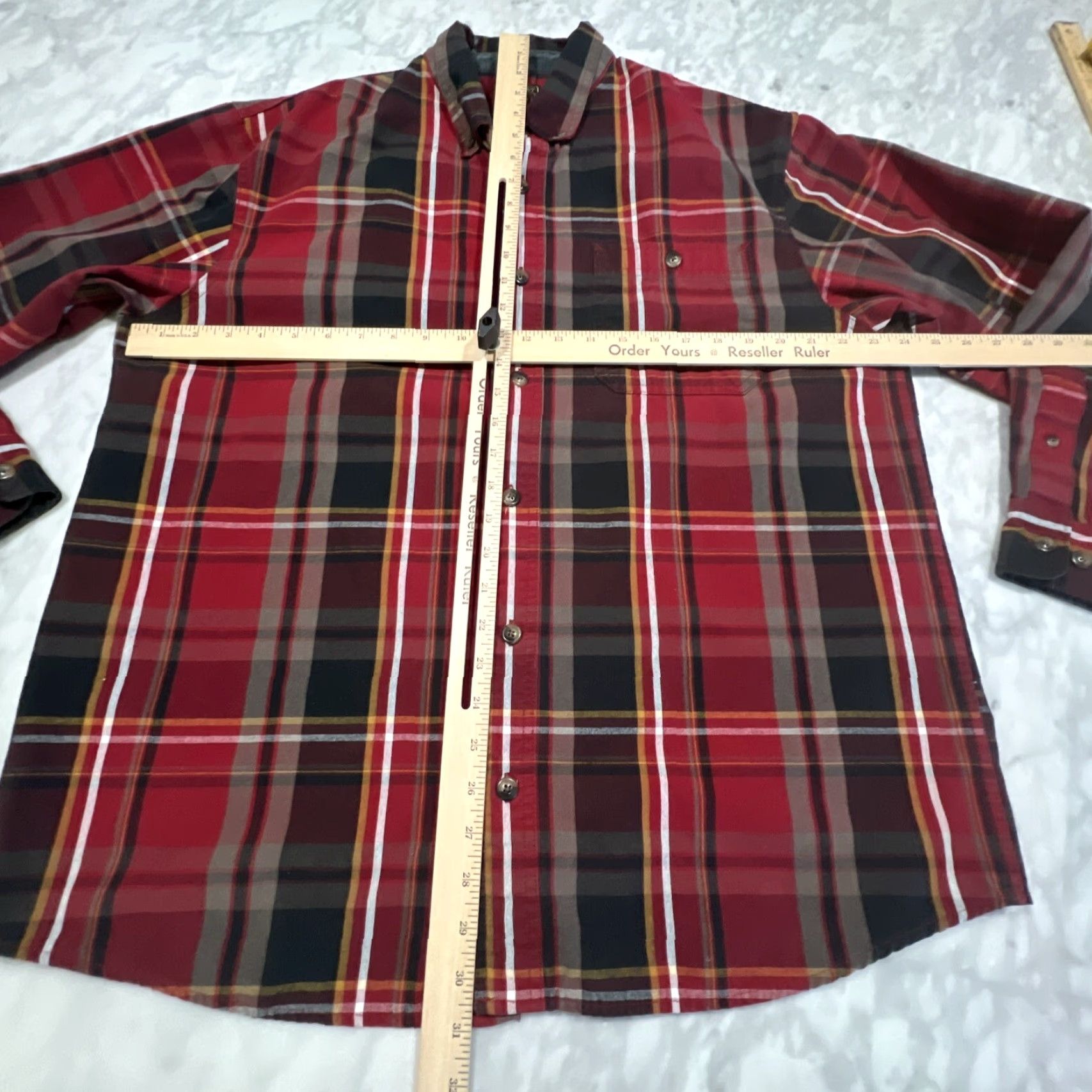 Vintage CE Schmidt Workwear Shirt Mens Large Plaid Pocket Button Down Collared Size US L / EU 52-54 / 3 - 6 Thumbnail