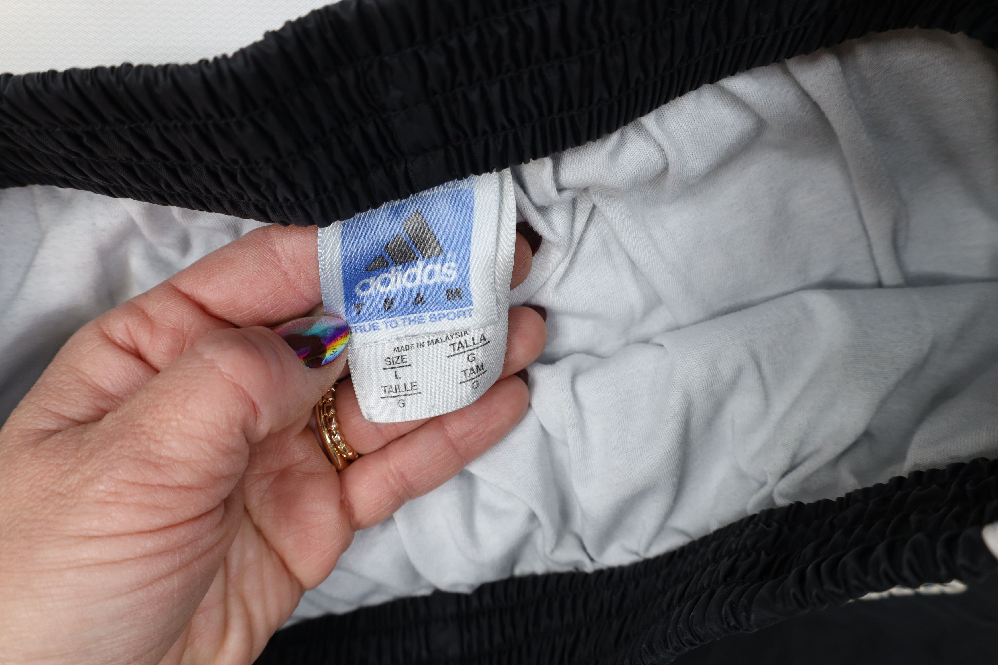 Adidas Vintage Y2K Adidas Lined Tearaway Windbreaker Pants Black Size US 36 / EU 52 - 10 Thumbnail
