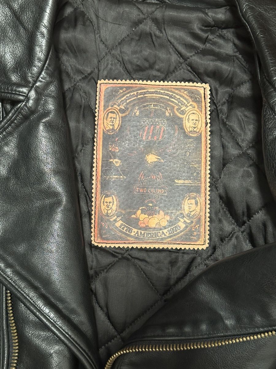 Genuine Leather × Vintage Vintage 70s Leather Biker Jacket Size US M / EU 48-50 / 2 - 10 Thumbnail