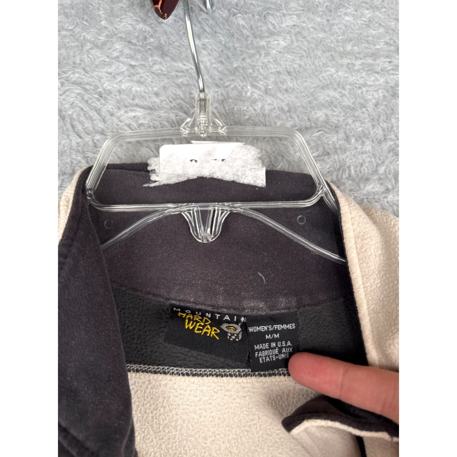 Mountain Hardwear Mountain Hardwear Sweatshirt Womens Medium Beige Black 1/4 Zip Polyester Fleece Size M / US 6-8 / IT 42-44 - 7 Thumbnail