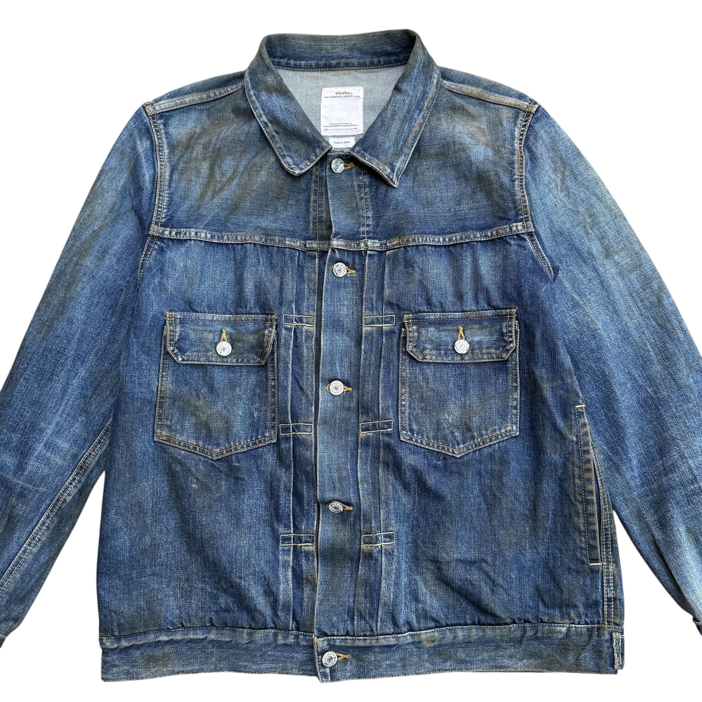 Visvim Visvim 101 19aw Dry Dmgd-1000 Denim Jacket Size US XL / EU 56 / 4 - 3 Thumbnail
