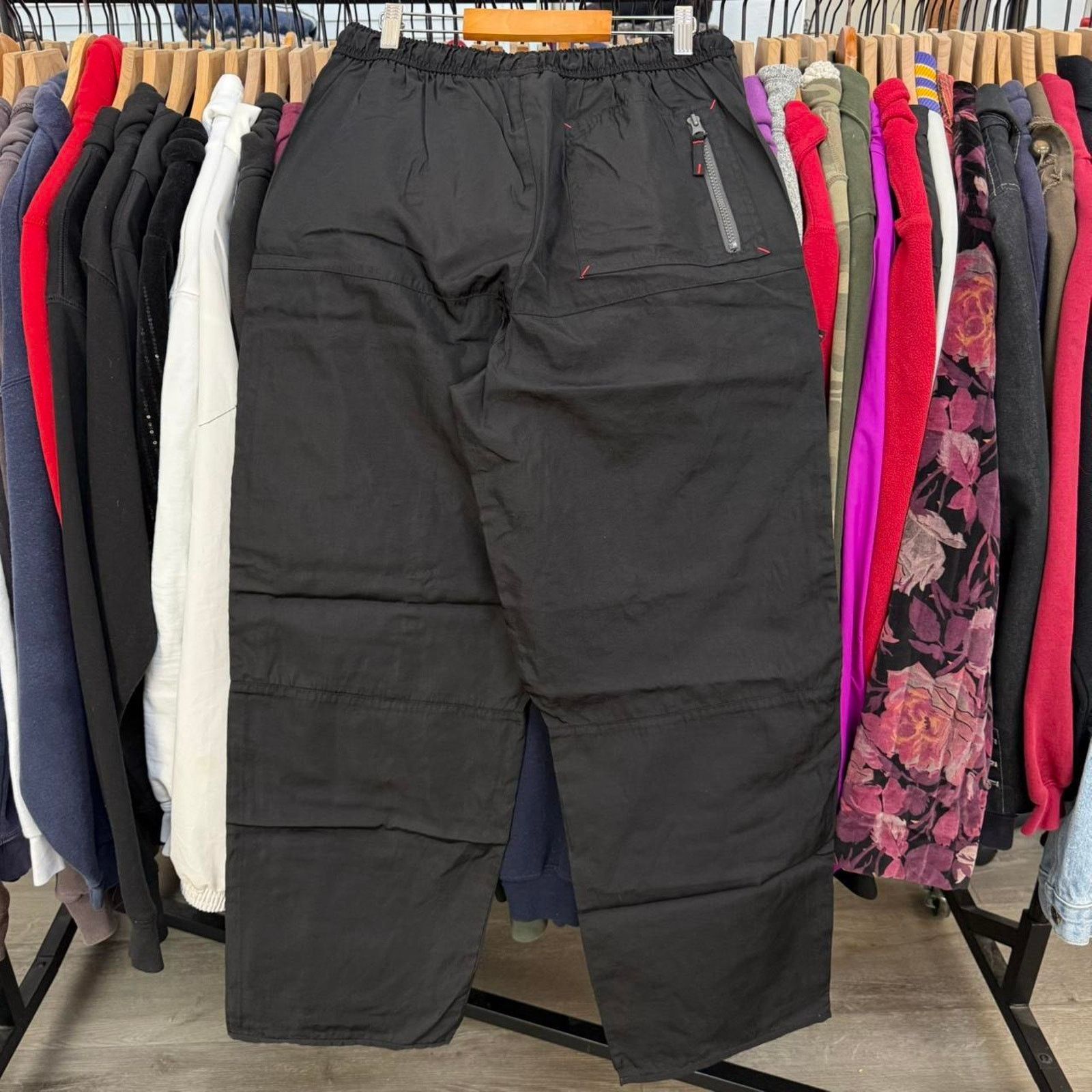 Other Vintage 90s Baggy Athletic Works Black Nylon Pants Size US 32 / EU 48 - 6 Thumbnail