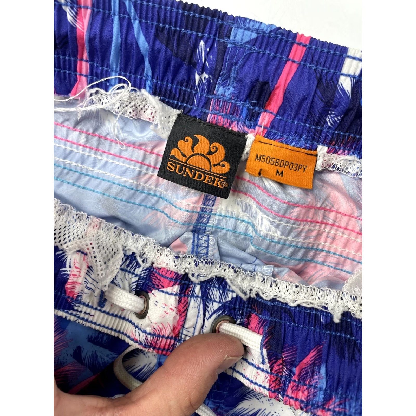 Sundek Sundek Board Shorts Men's Swim Trunks Medium Tropical Palm Multicolor Surfing Size US 31 - 4 Thumbnail